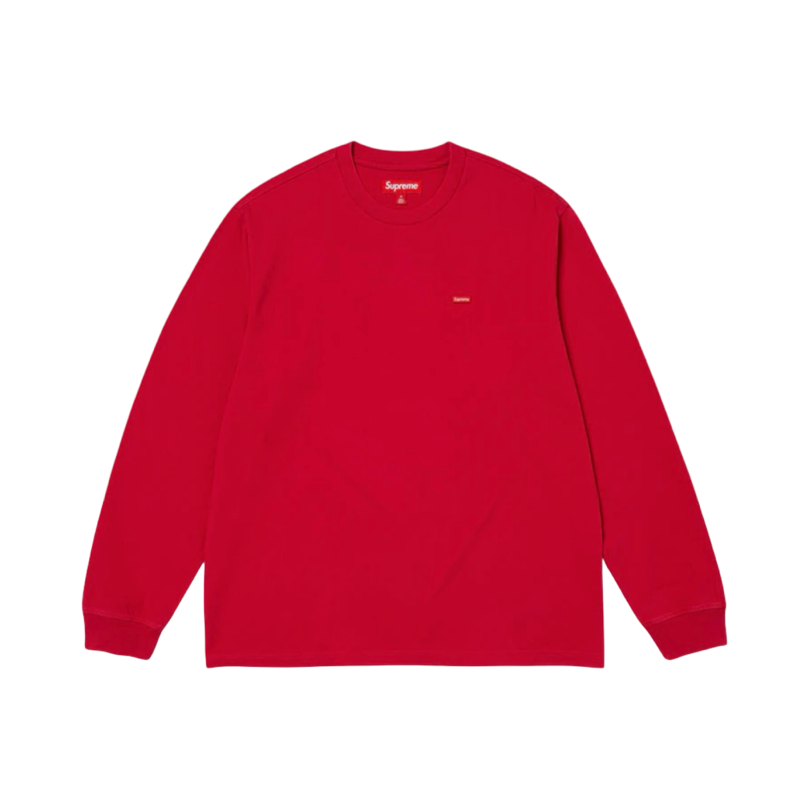 SUPREME SMALL BOX L/S TEE - DARK RED