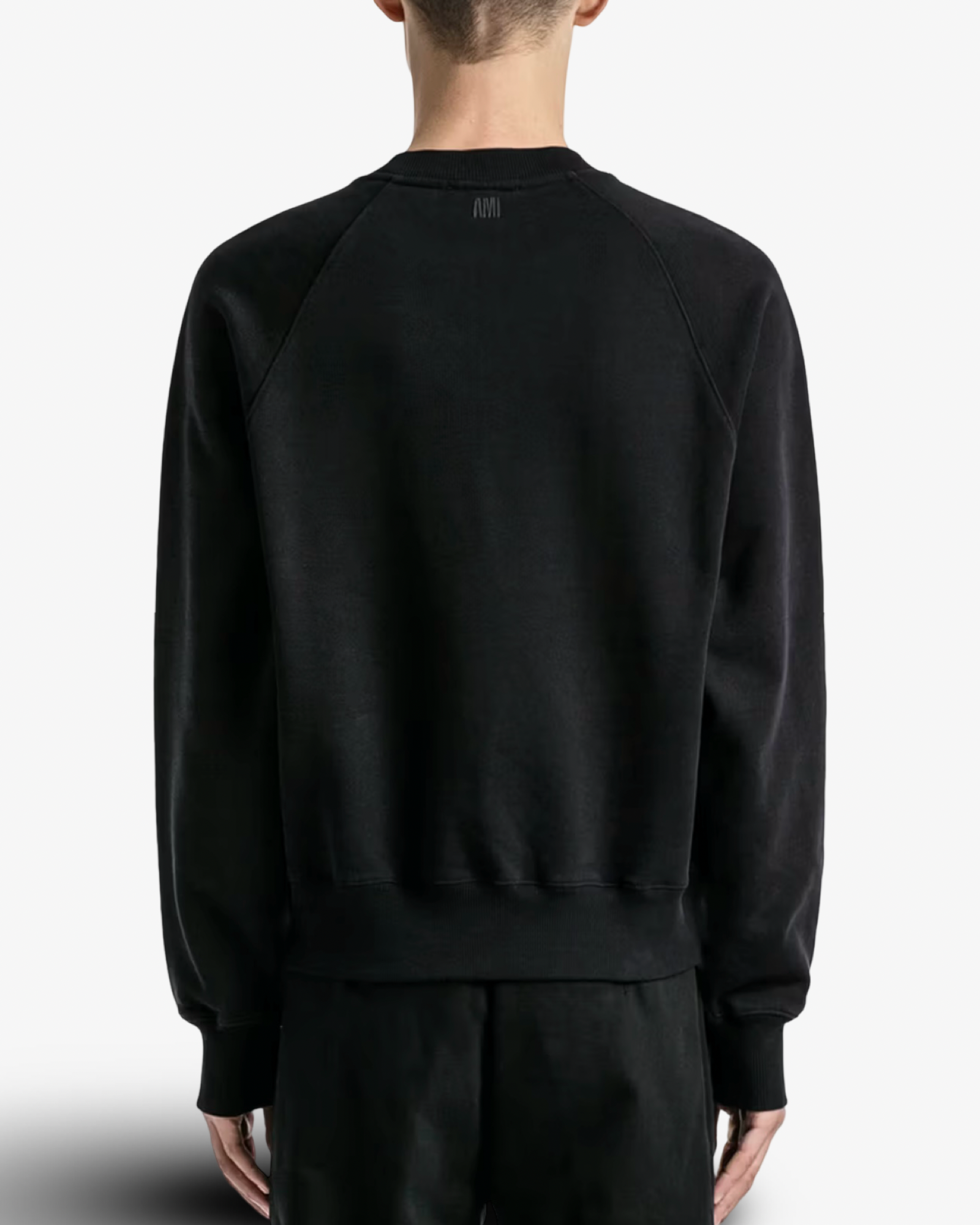 AMI PARIS COLLEGE SWEATSHIRT -  BLACK