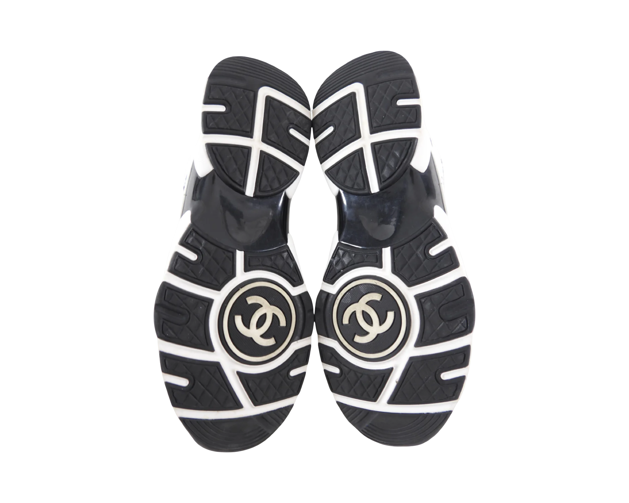 CHANEL PRE-LOVED CC TWEED TRAINER