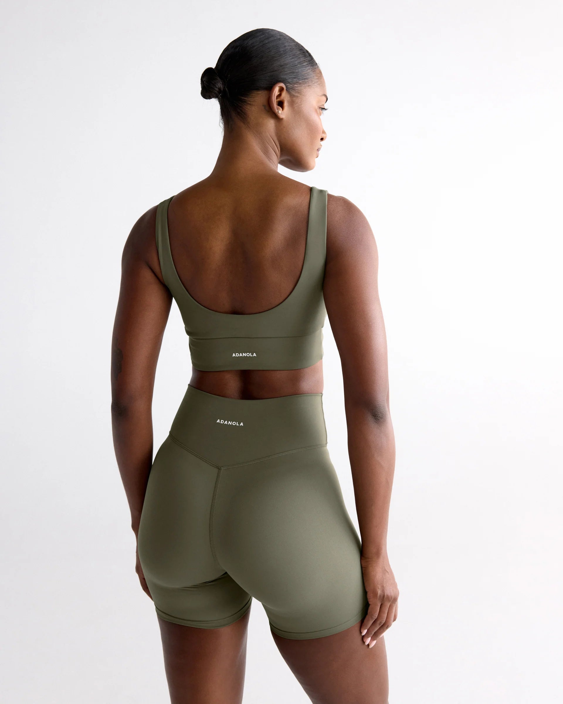 Adanola Ultimate Square Neck Bra - Olive Green