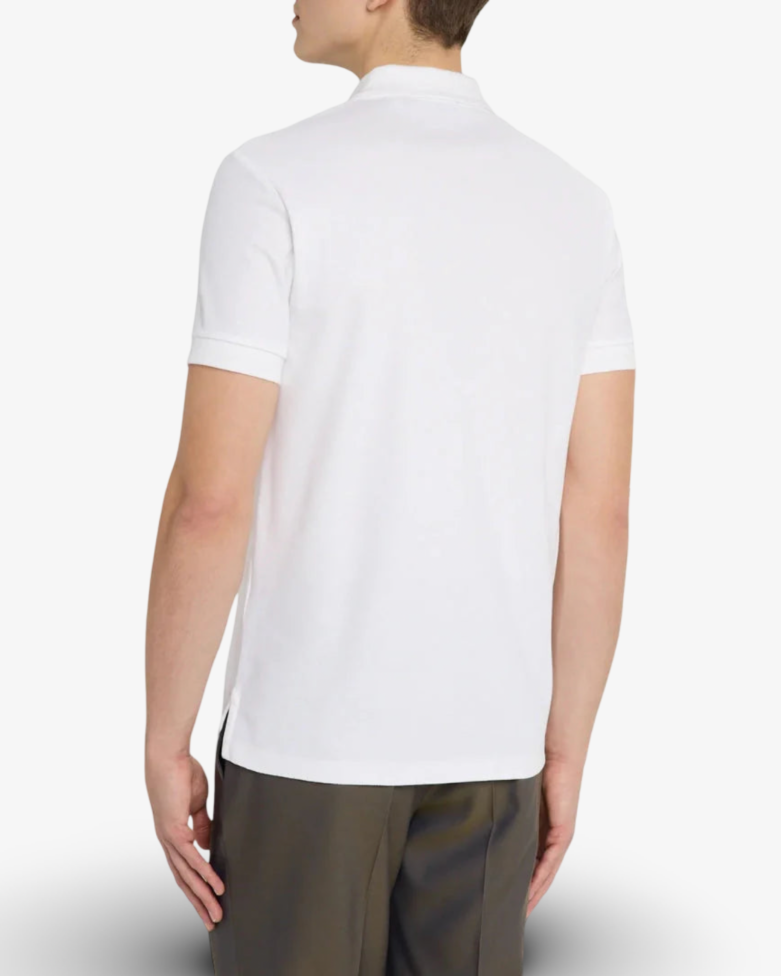 BURBERRY MONOGRAM POLO SHIRT - WHITE