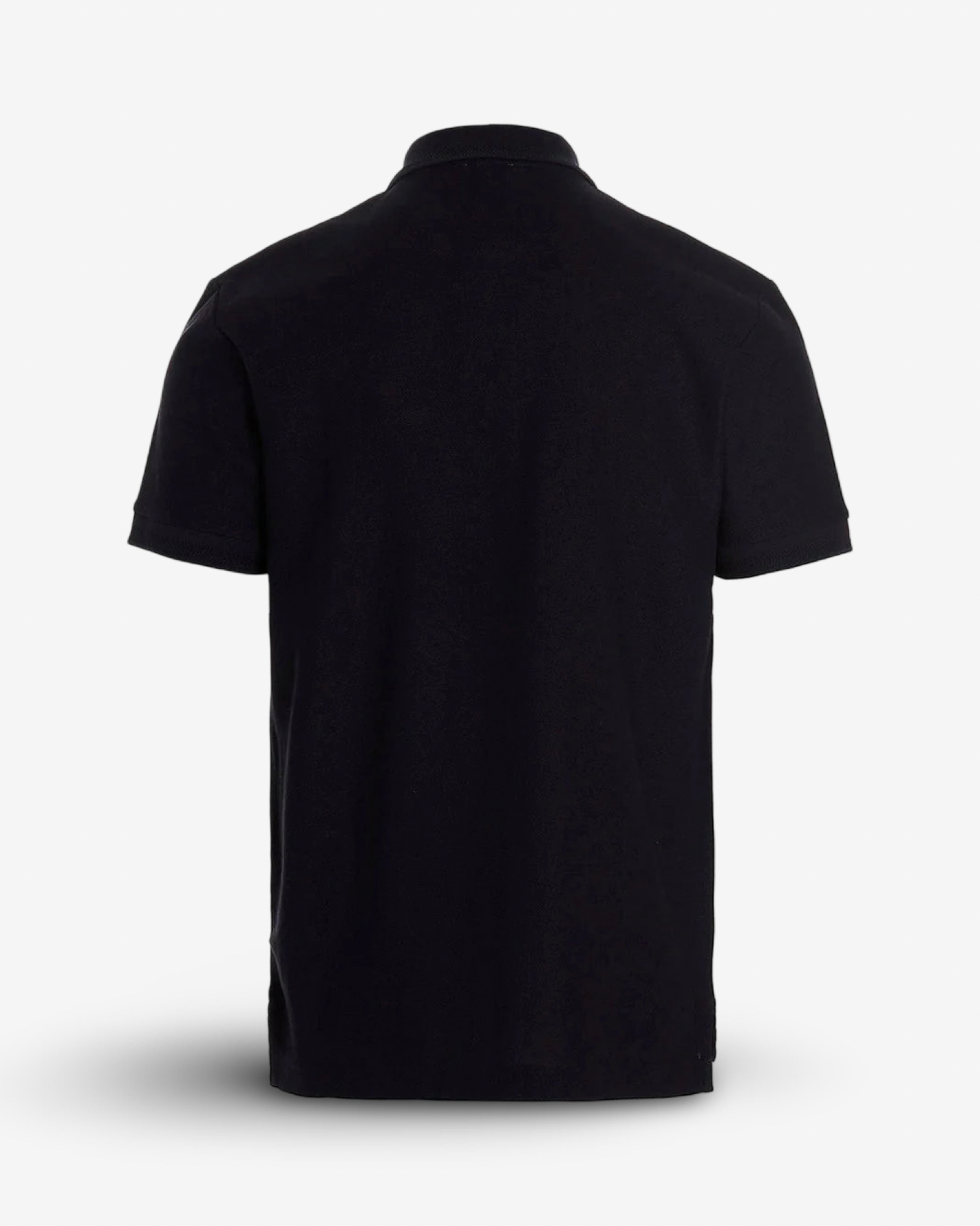 BURBERRY BRANDED CIRCLE LOGO BLUE POLO SHIRT - NAVY
