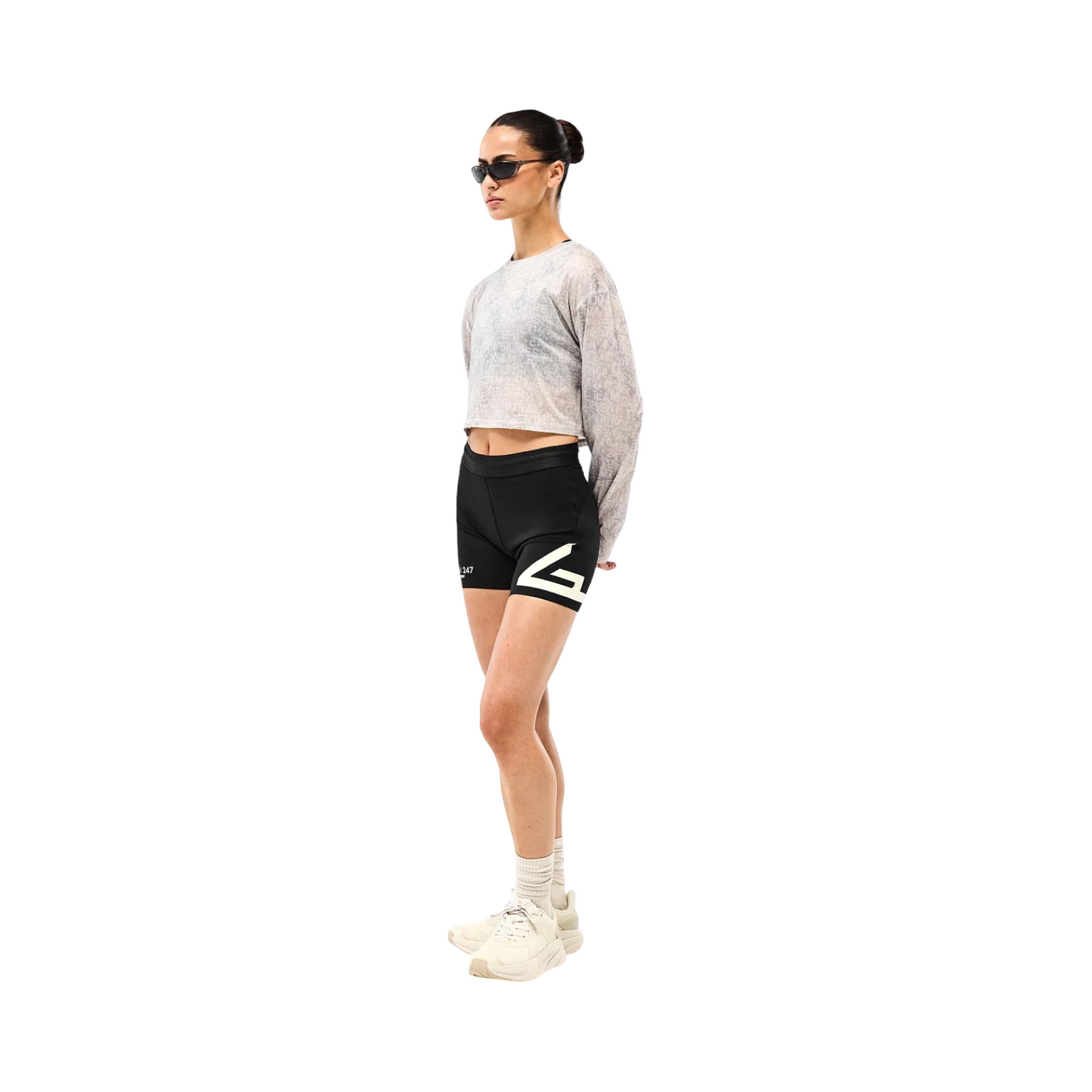 247 GLITCH CROPPED TRAINING T-SHIRT
