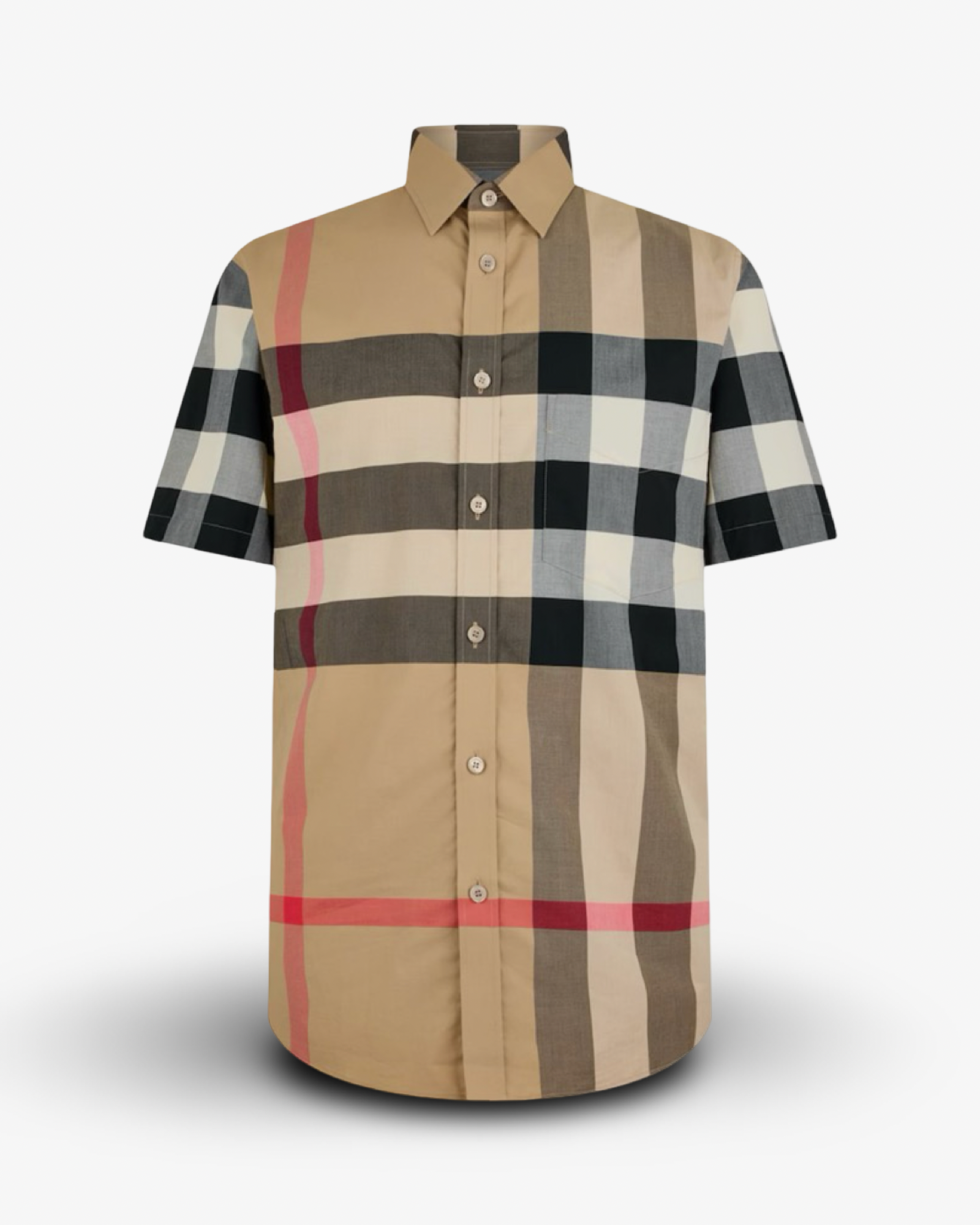 BURBERRY CHECKED COTTON SOMERTON SHIRT