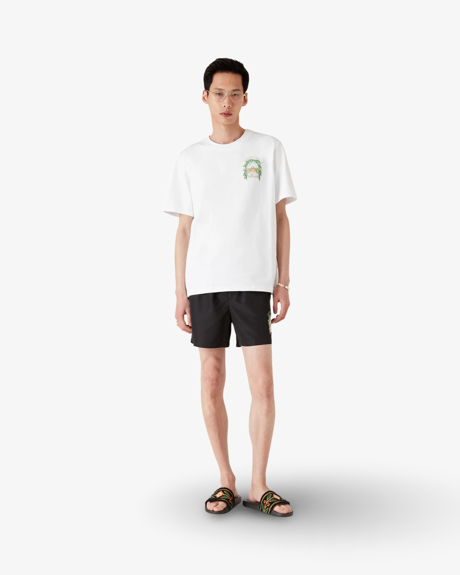 Casablanca L'Arche De Tennis Short Sleeve T-Shirt