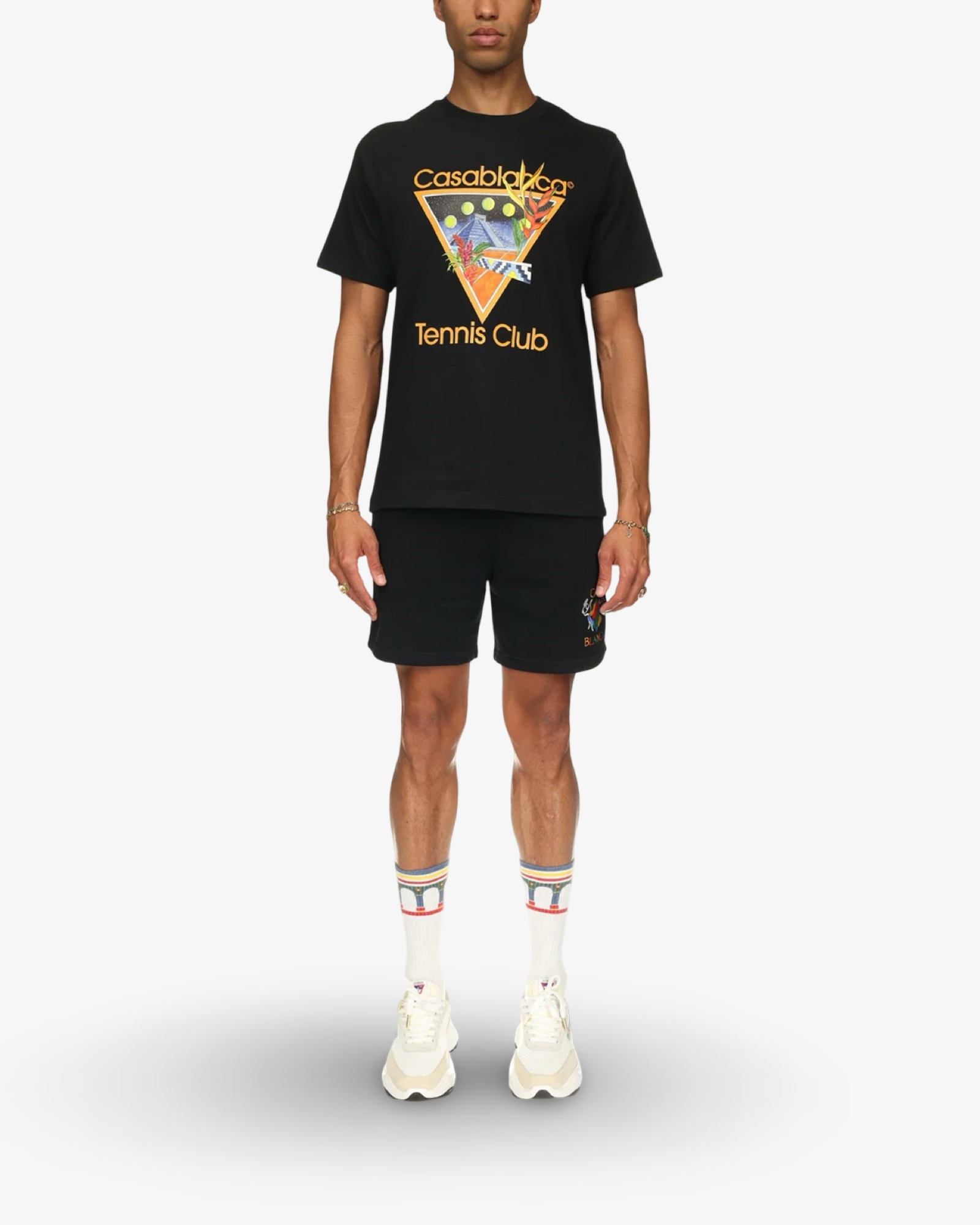 Casablanca TENNIS CLUB ICON SHORT SLEEVE T‑SHIRT