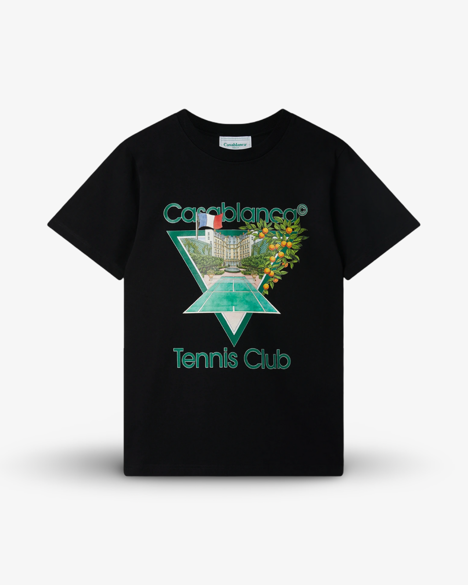 Casablanca TENNIS CLUB ICON SHORT SLEEVE T‑SHIRT
