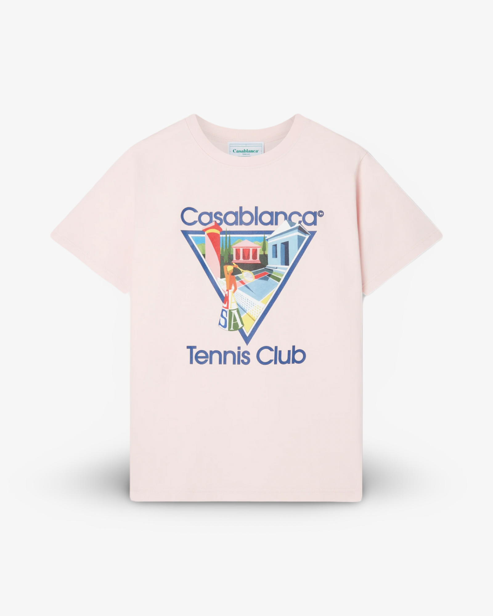 Casablanca TENNIS CLUB ICON SHORT SLEEVE T‑SHIRT