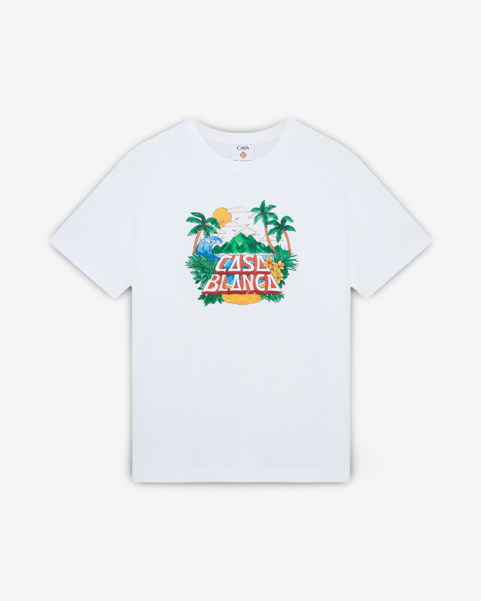 Casablanca CASA BEACH WAVE SHORT SLEEVE T‑SHIRT