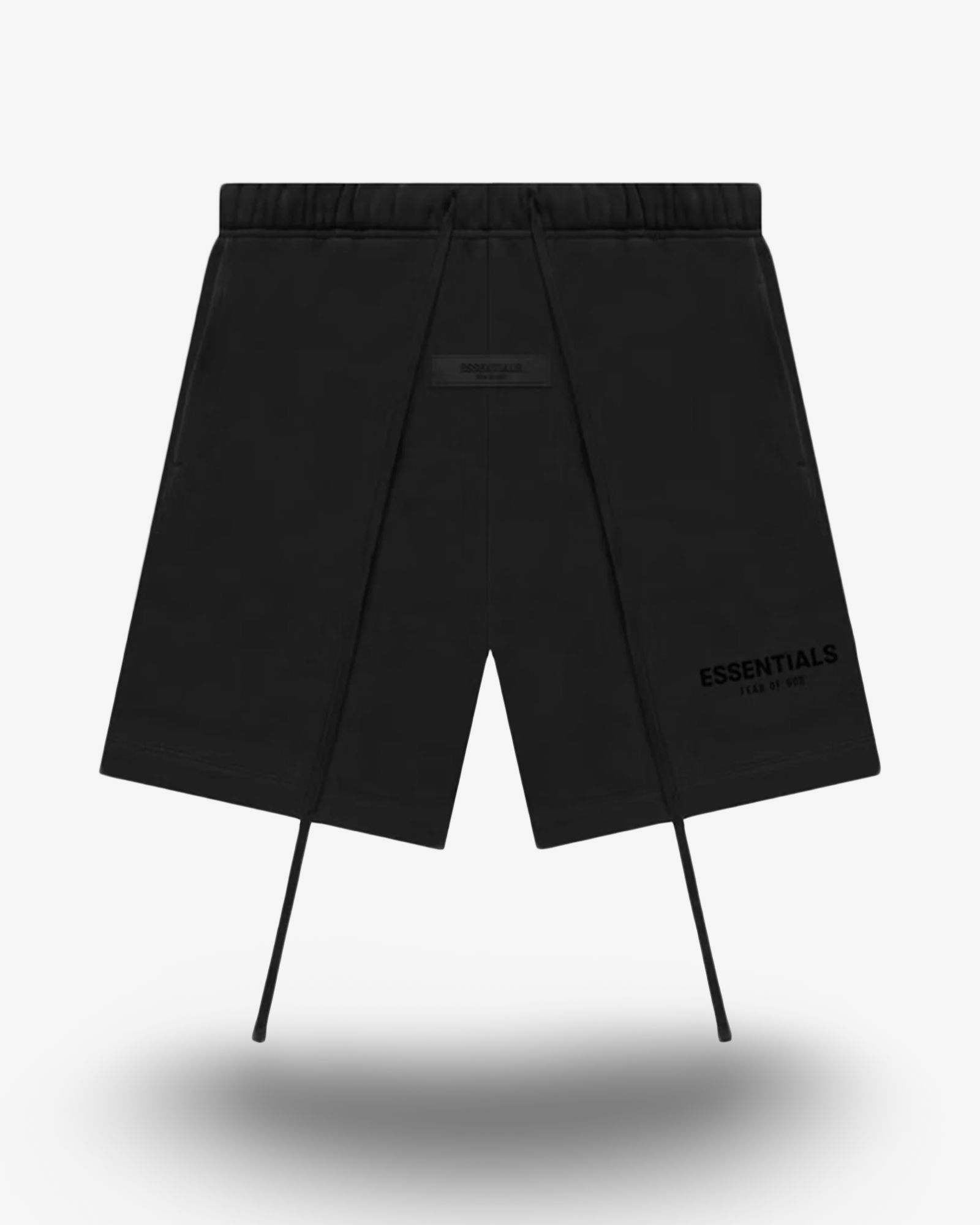 FEAR OF GOD ESSENTIALS SWEATSHORT STRETCH LIMO BLACK