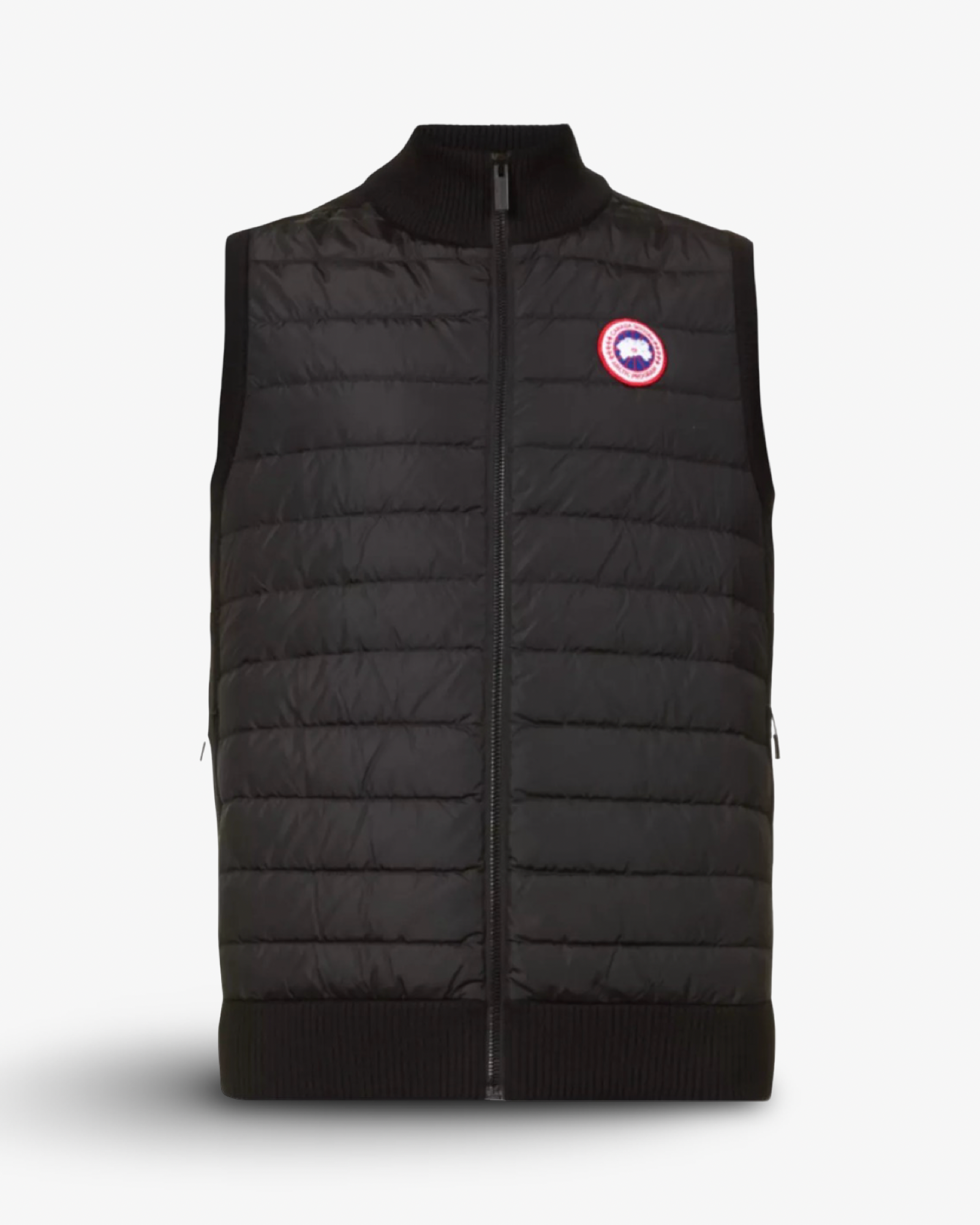 CANADA GOOSE HIGH-NECK PADDED WOOL AND SHELL-DOWN VEST