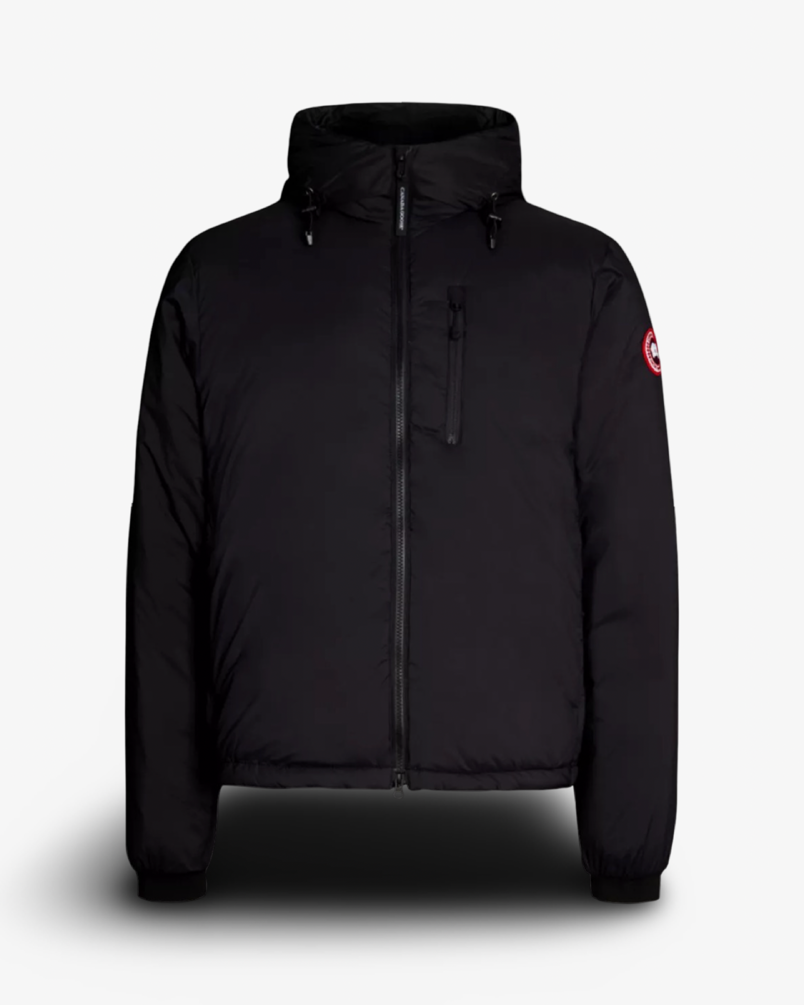 CANADA GOOSE LODGE LOGO-PATCH SHELL-DOWN HOODED PUFFER JACKET