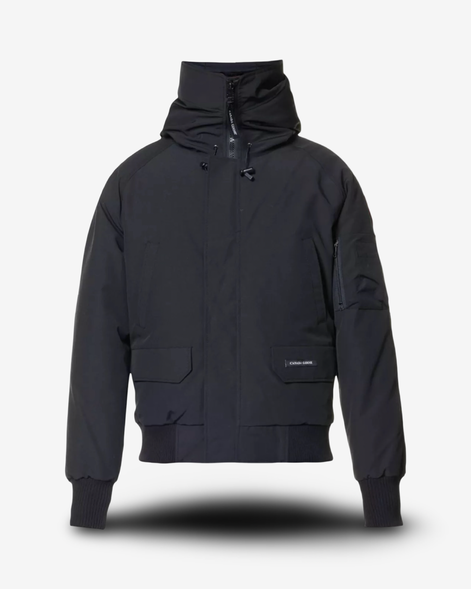 CANADA GOOSE CHILLIWACK FUNNEL-NECK SHELL-DOWN BOMBER JACKET