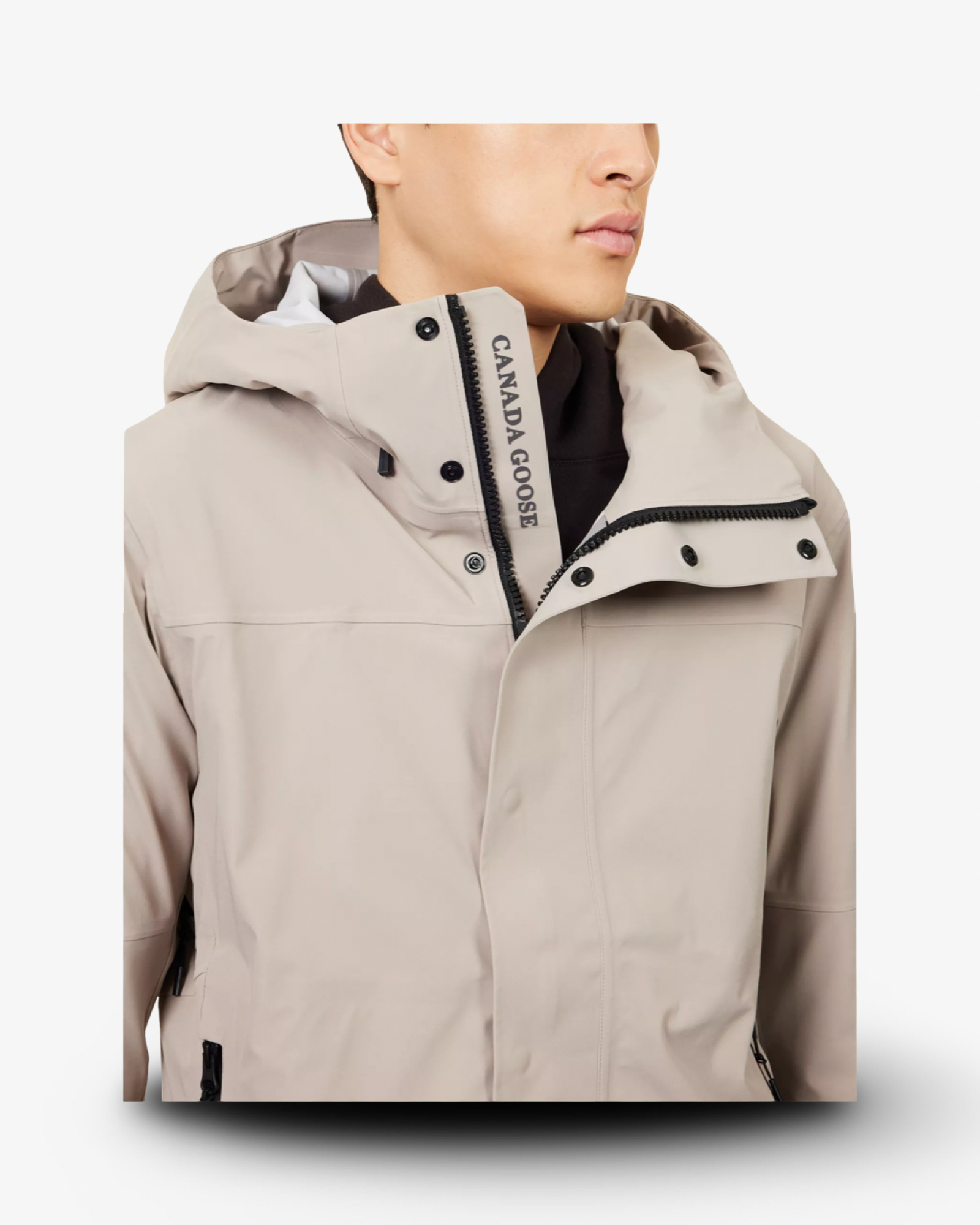 CANADA GOOSE RUPERT RAIN HOODED WOVEN JACKET