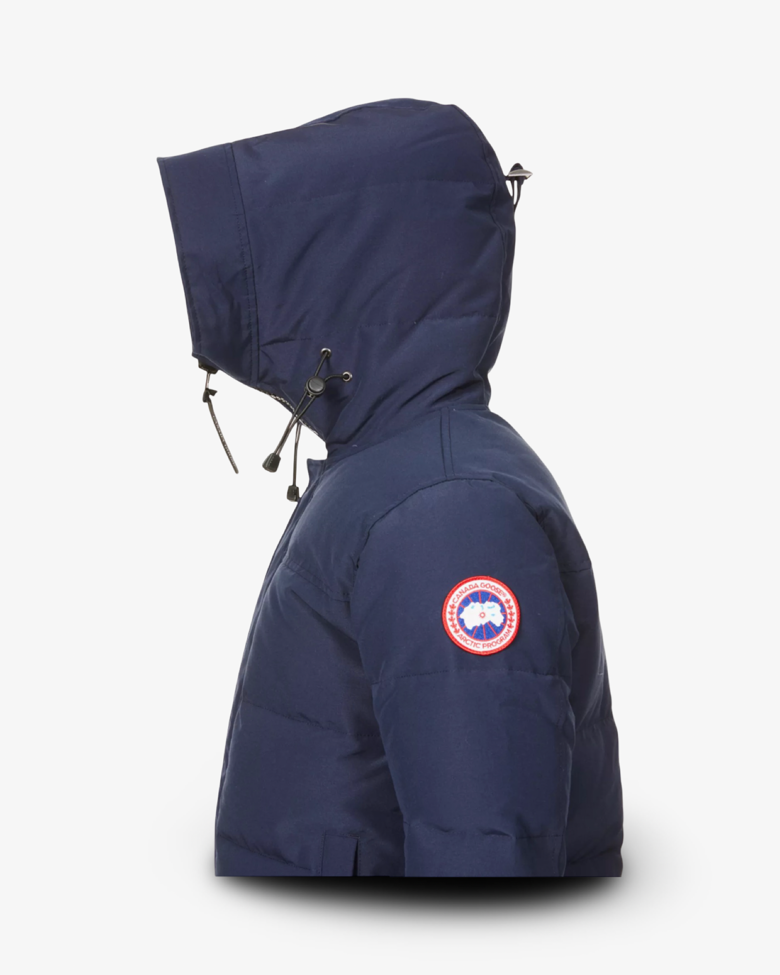 CANADA GOOSE MACMILLAN FUNNEL-NECK TWILL-DOWN PARKA JACKET ATLANTIC NAVY