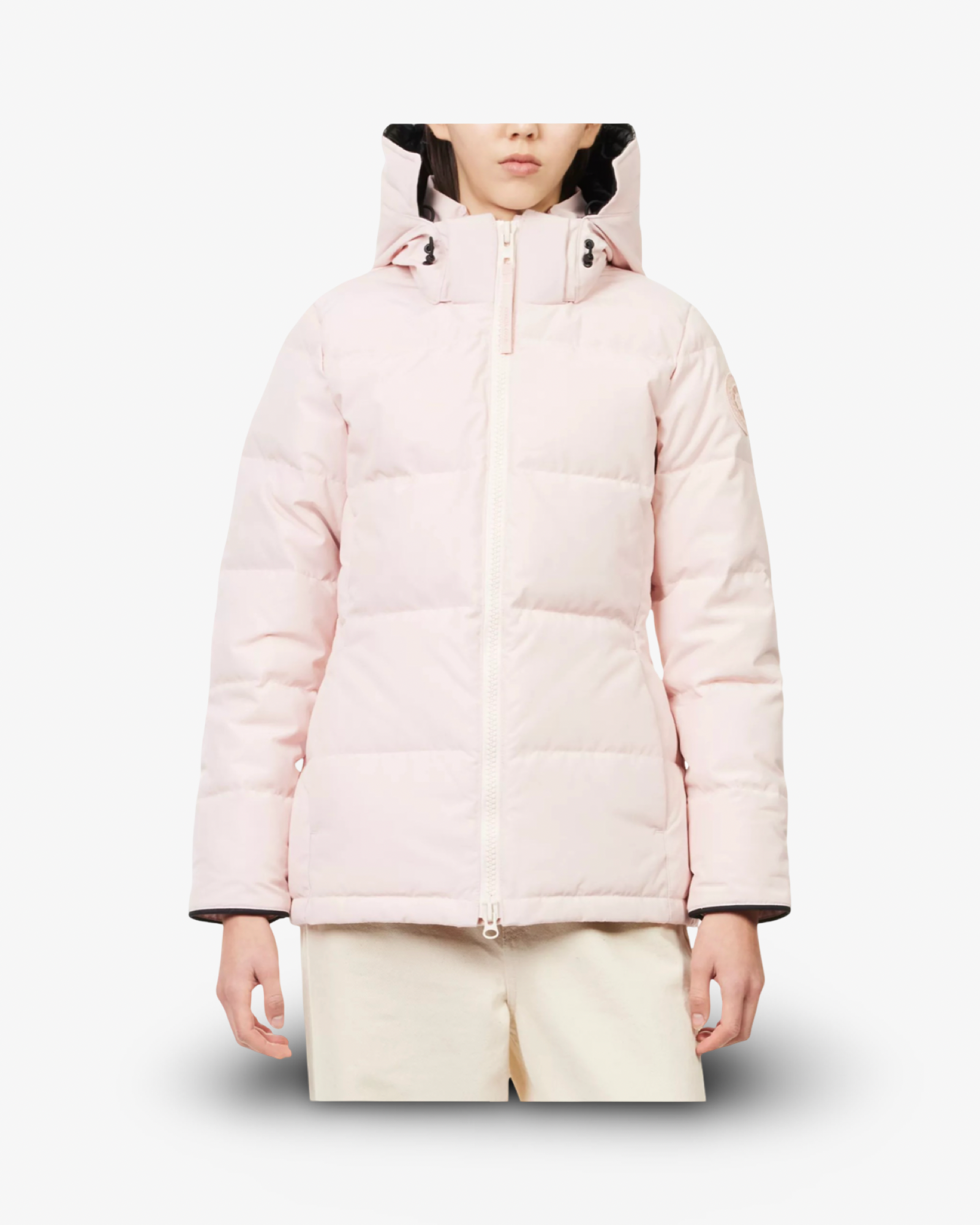 CANADA GOOSE CHELSEA WOVEN-DOWN PARKA JACKET VINTAGE ROSE