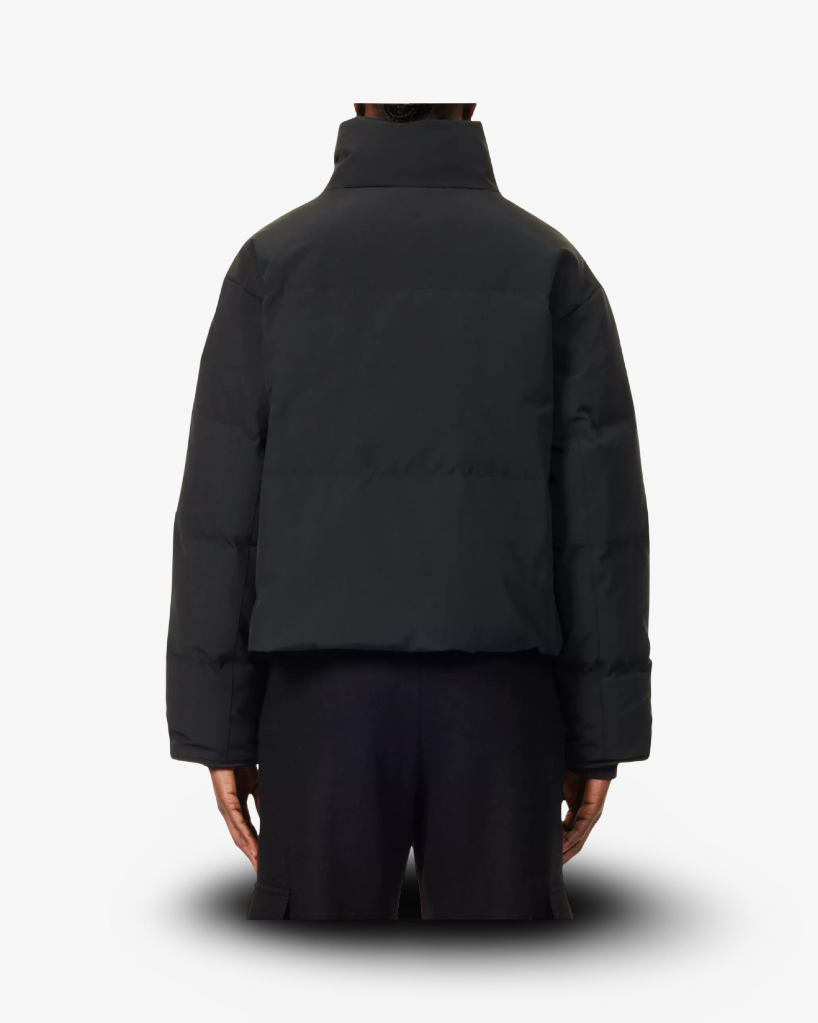 CANADA GOOSE GRANDVIEW LOGO-PATCH CROPPED SHELL-DOWN PUFFER JACKET