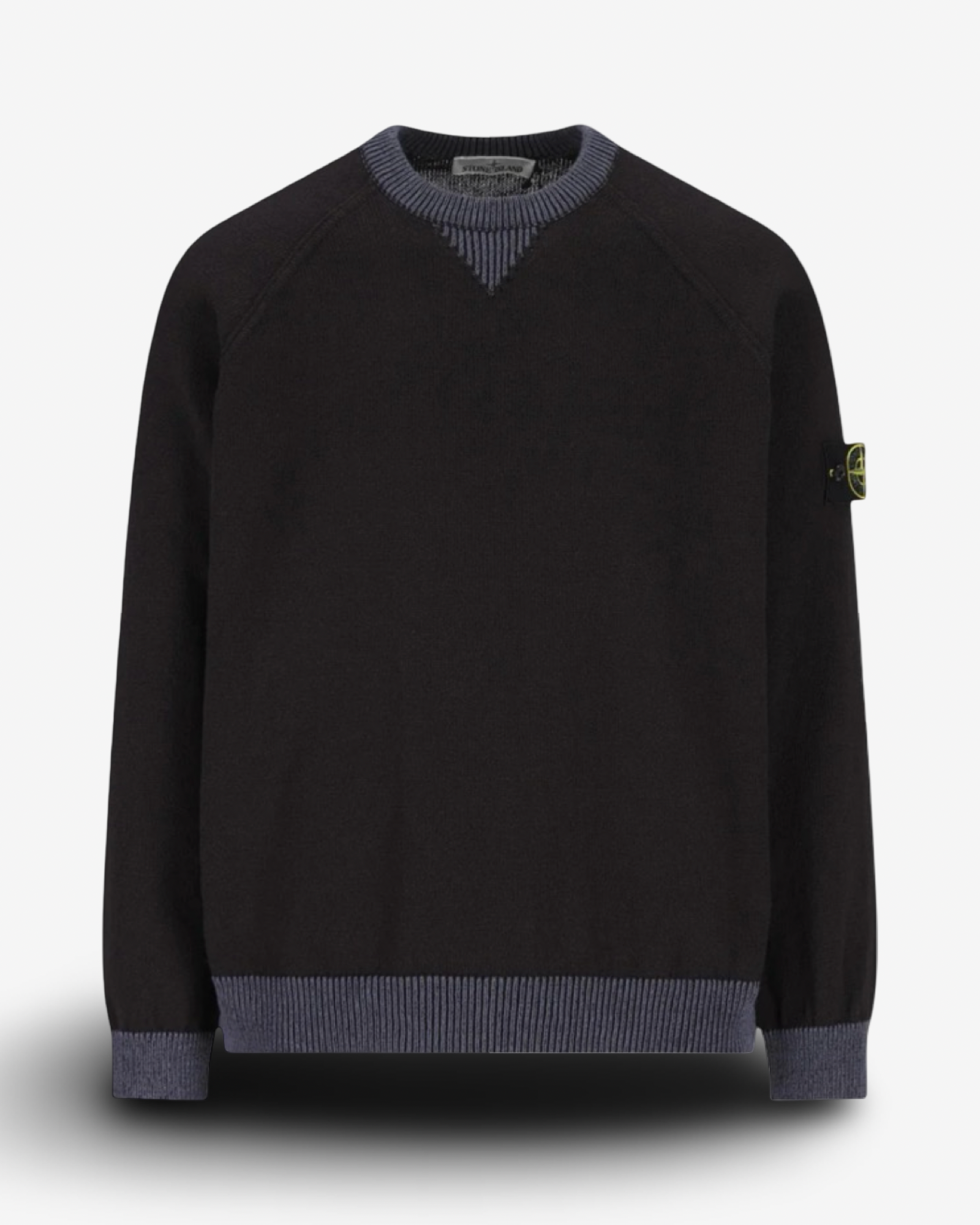 STONE ISLAND RAW HAND ORGANIC SWEATSHIRT - NAVY