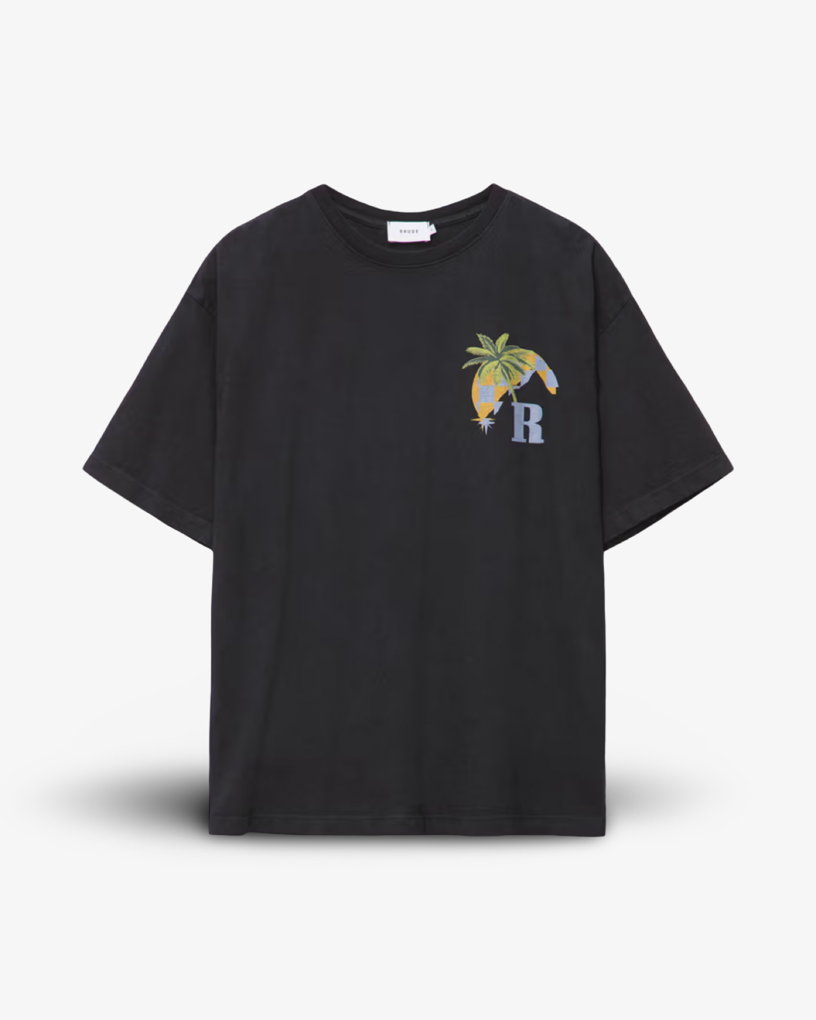 RHUDE TROPICAL MOONLIGHT PRINTED T-SHIRT