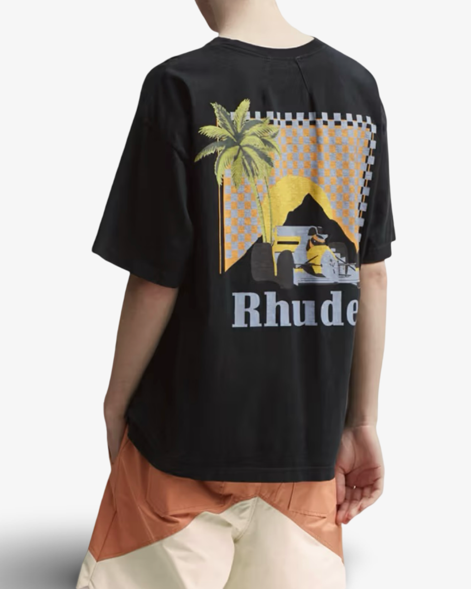RHUDE TROPICAL MOONLIGHT PRINTED T-SHIRT