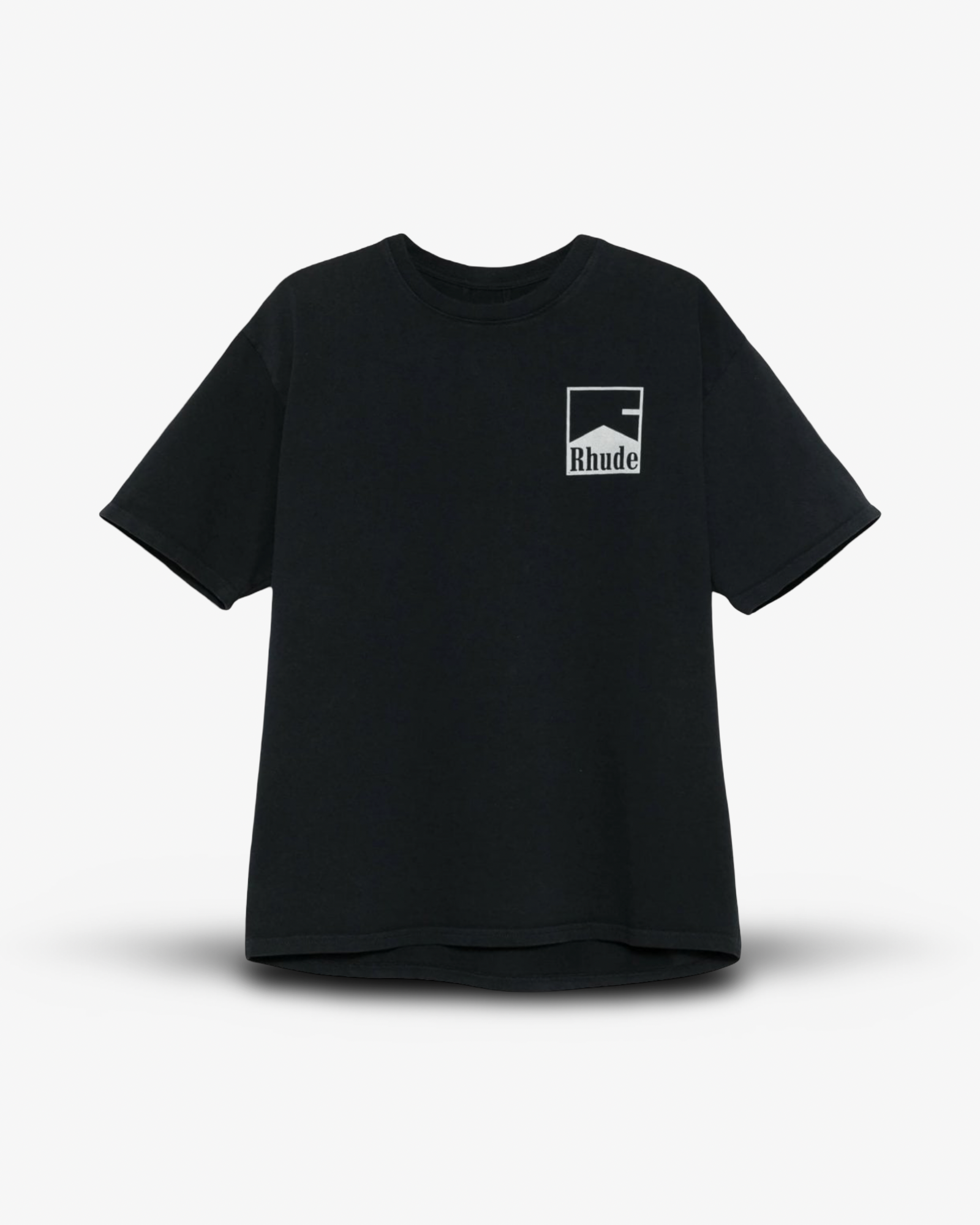 RHUDE CHEVRON LOGO PRINT T-SHIRT