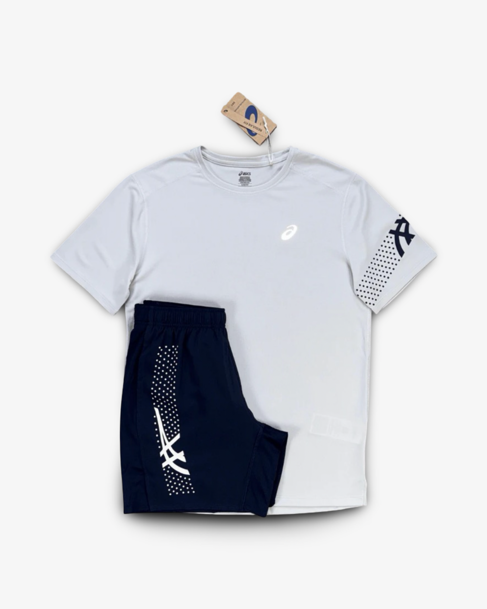 ASICS ICON T-SHIRT SET 'CLOUD GREY/MIDNIGHT'