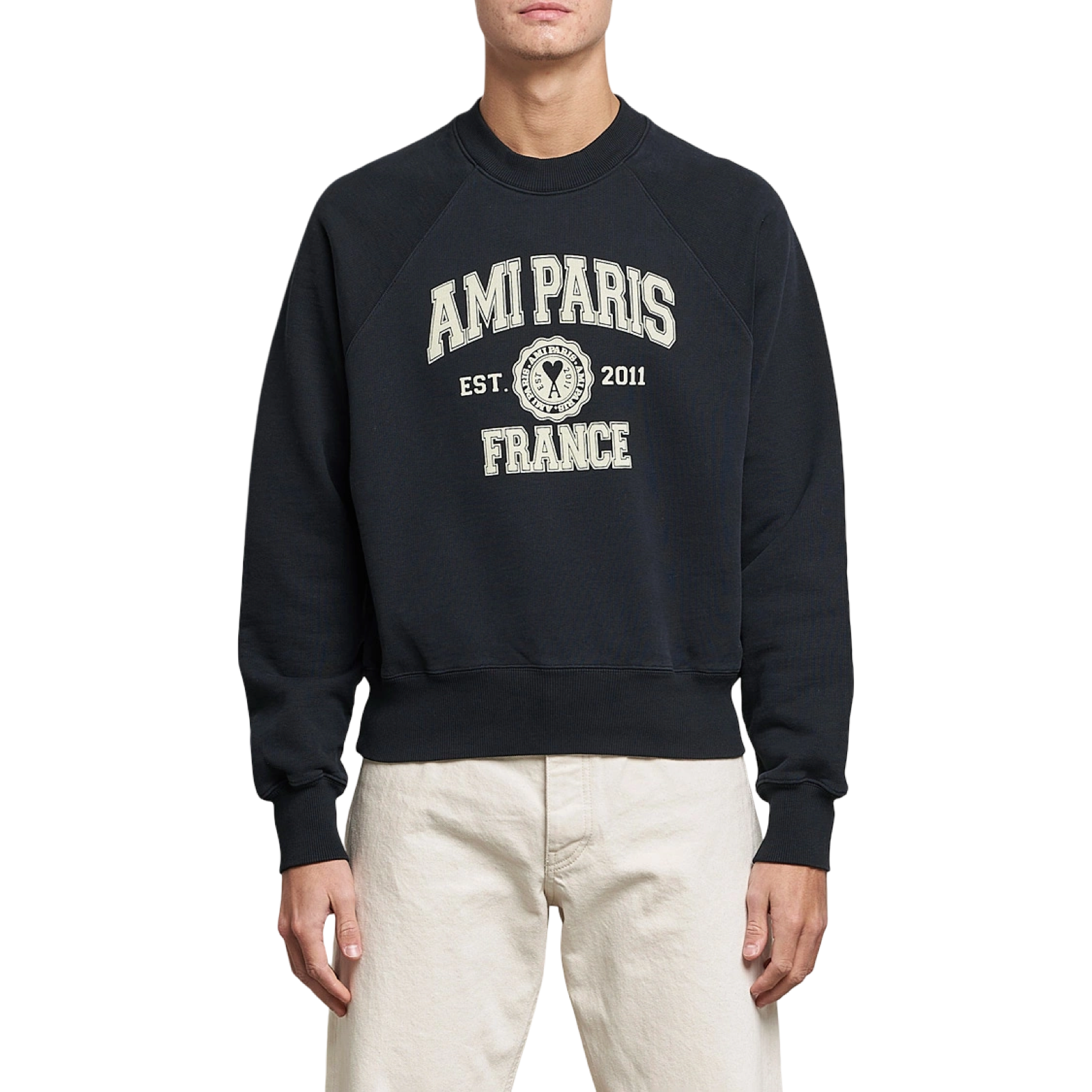 AMI PARIS COLLEGE SWEATER