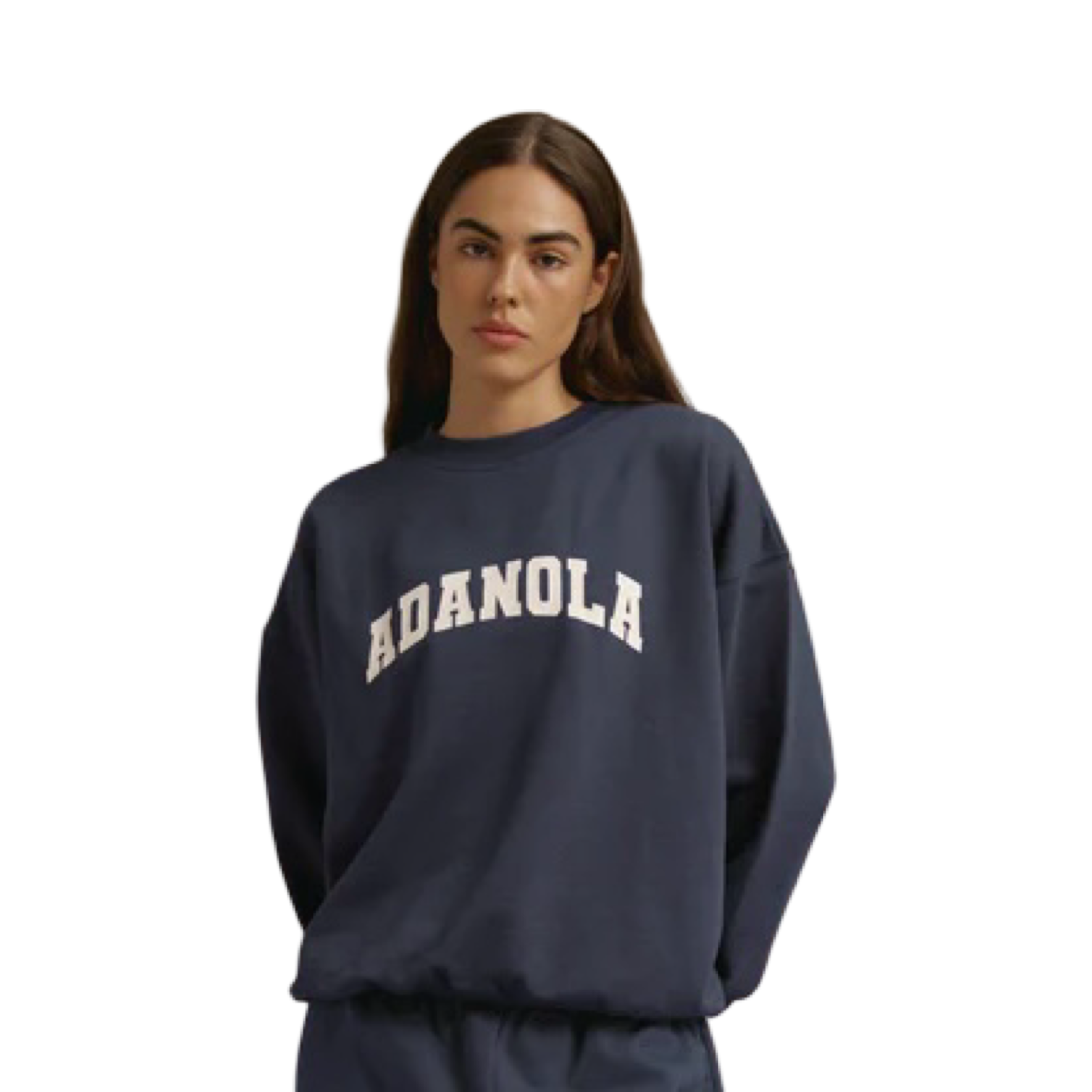 ADANOLA VARSITY SWEATSHIRT NAVY