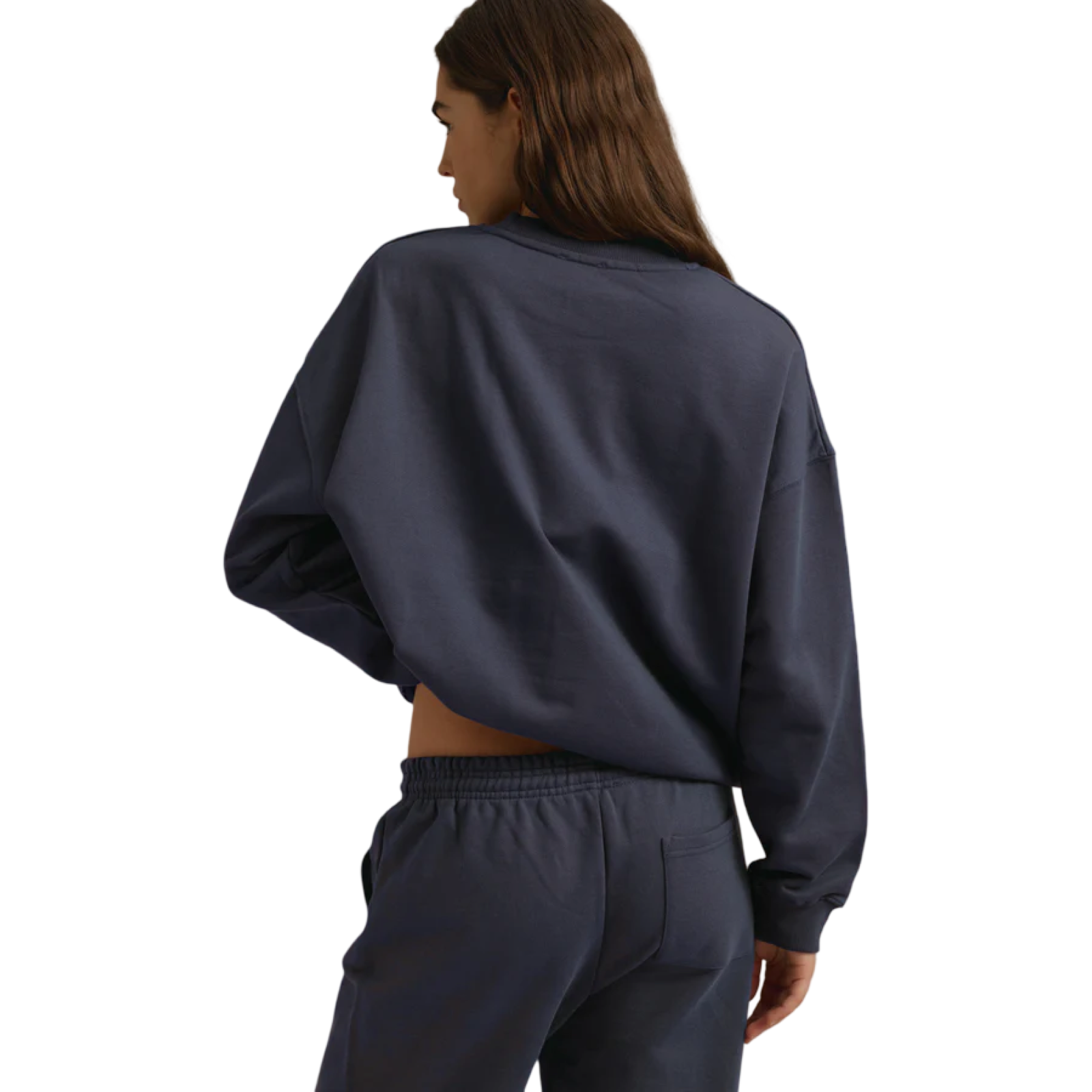 ADANOLA VARSITY SWEATSHIRT NAVY