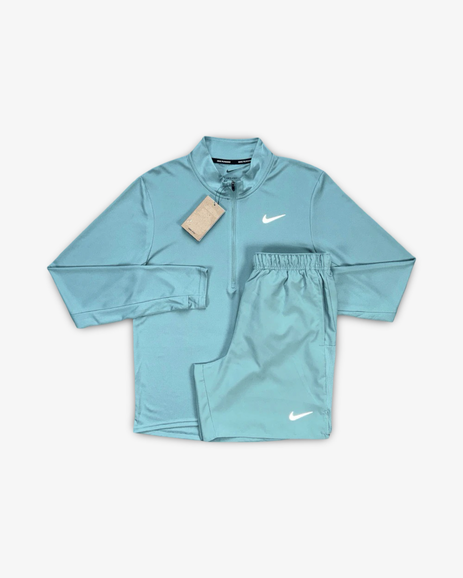 NIKE 1/4 ZIP PACER SHORTS SET 'CANNON'