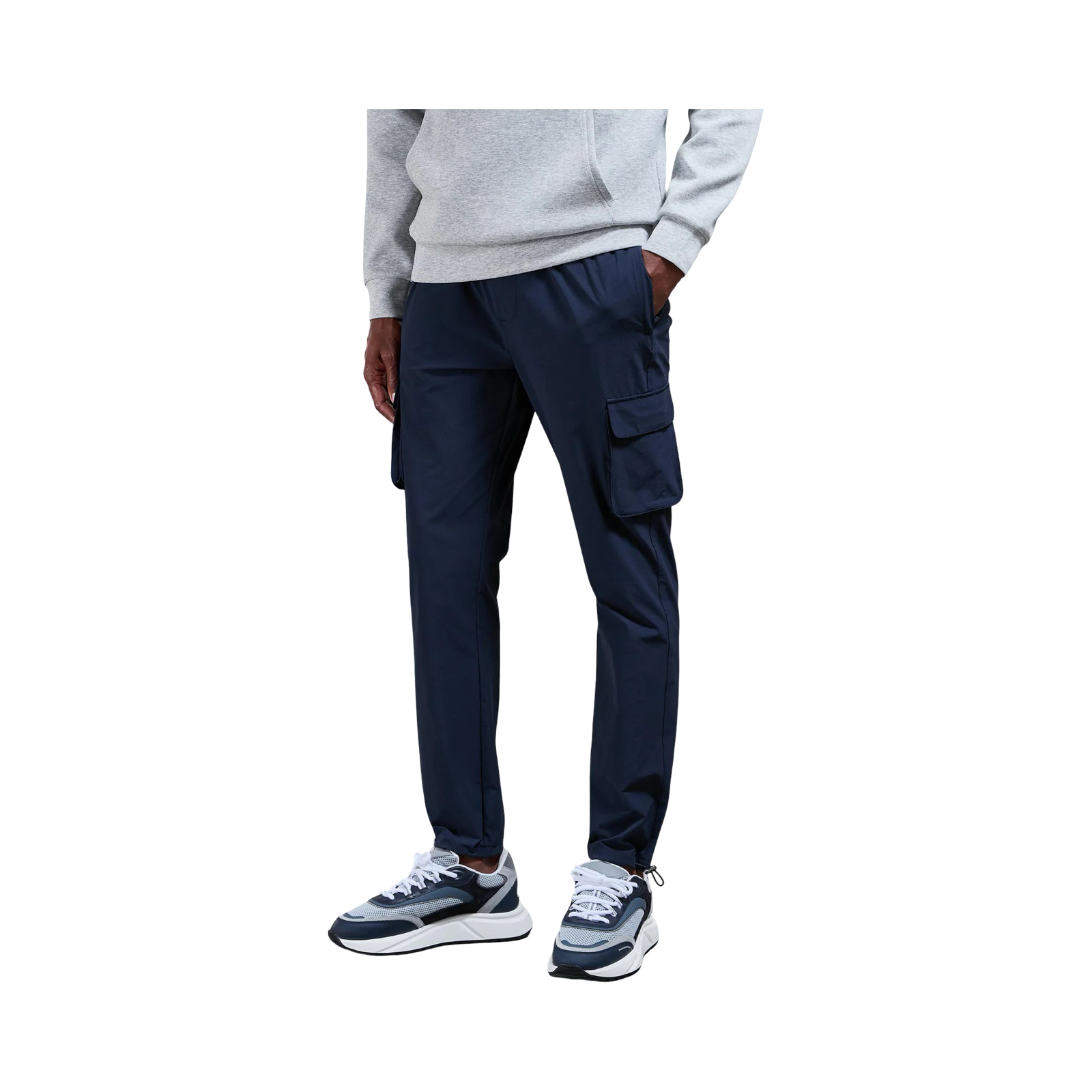 ARNE UTILITY CARGO TROUSER NAVY