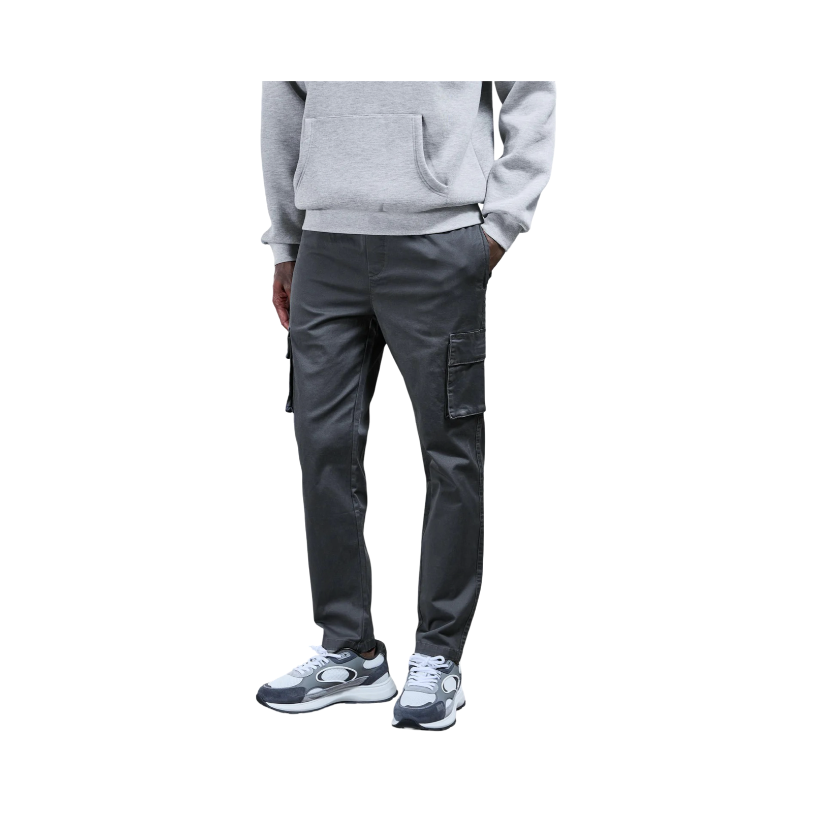 ARNE COTTON CARGO TROUSER GREY