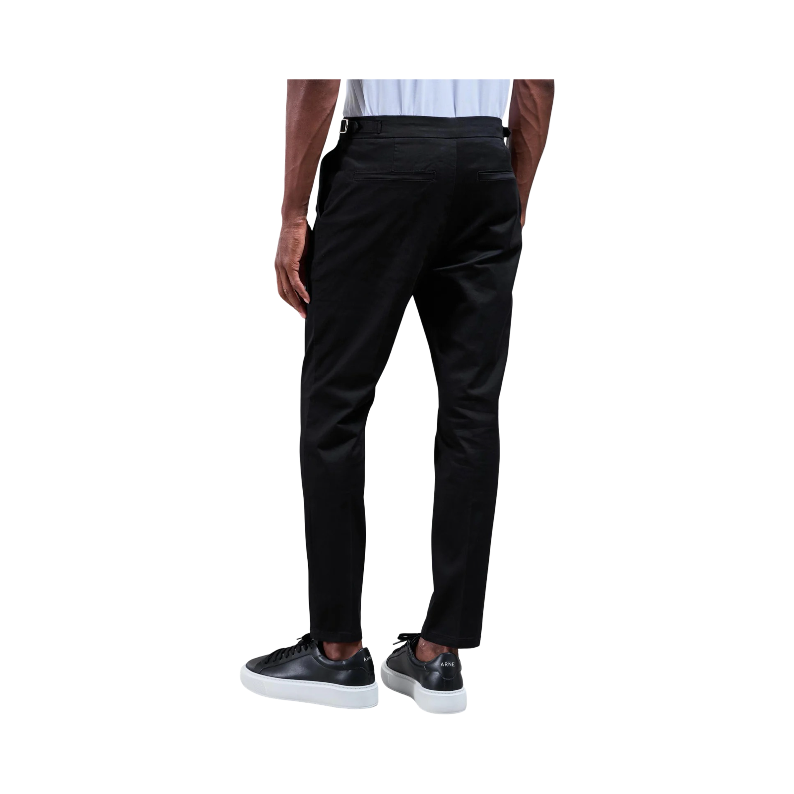 ARNE TAILORED CHINO TROUSER BLACK