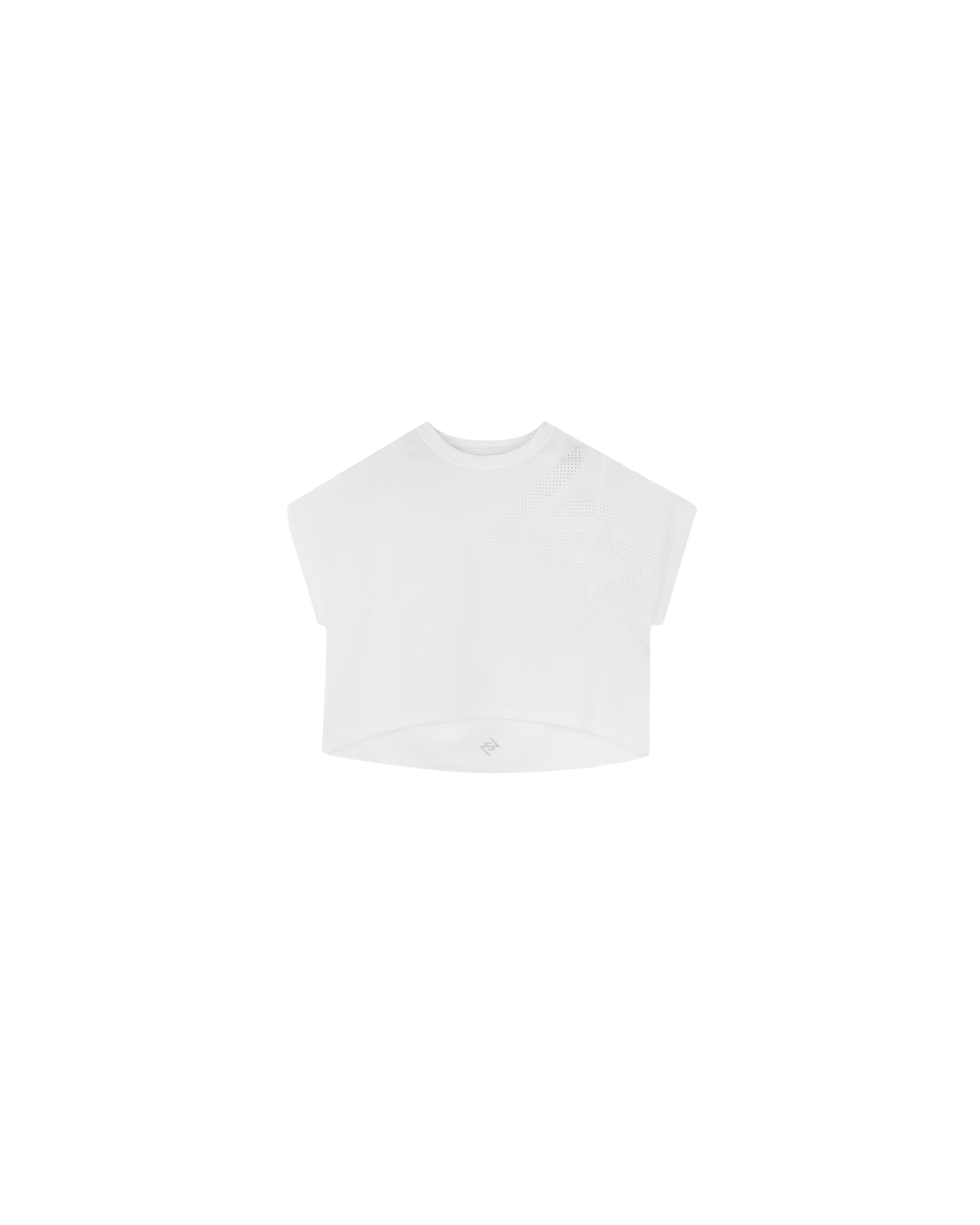 247 PERFORATED CROPPED TRAINING T-SHIRT