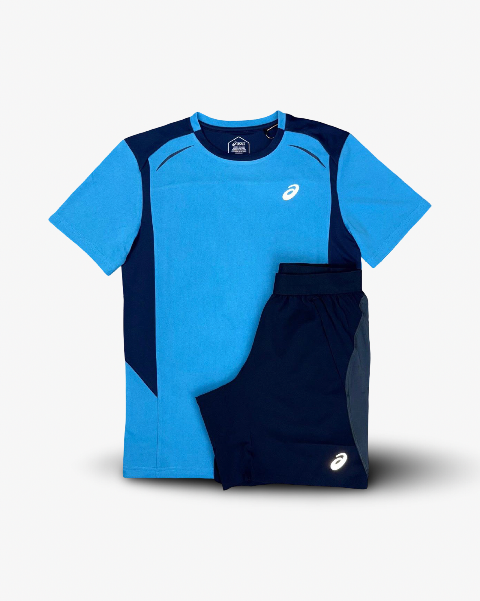 ASICS CURVED SEAM RUN SET BLUE/NAVY
