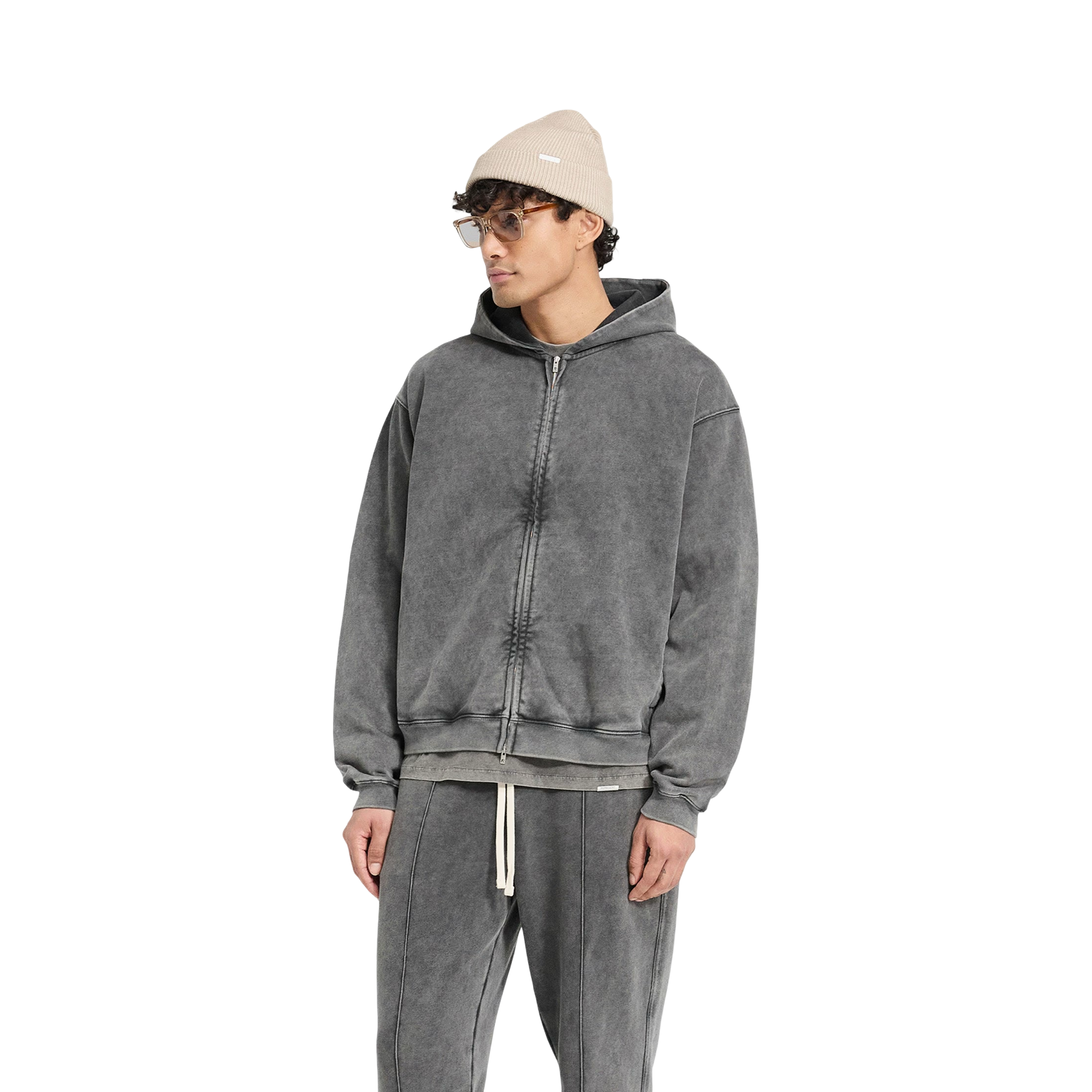 REPRESENT INITIAL ZIP HOODIE