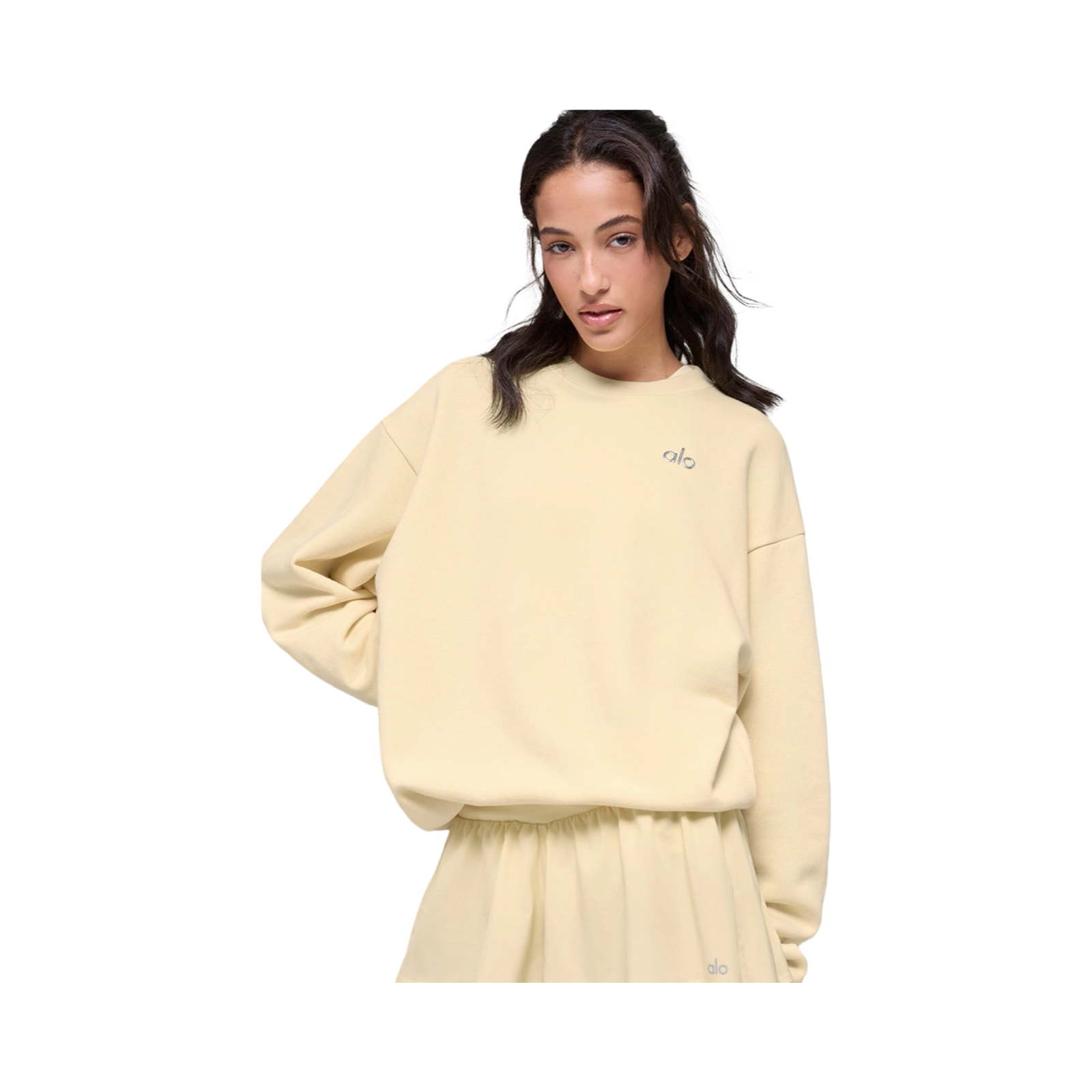 ALO ACCOLADE CREWNECK - CANDLELIGHT YELLOW