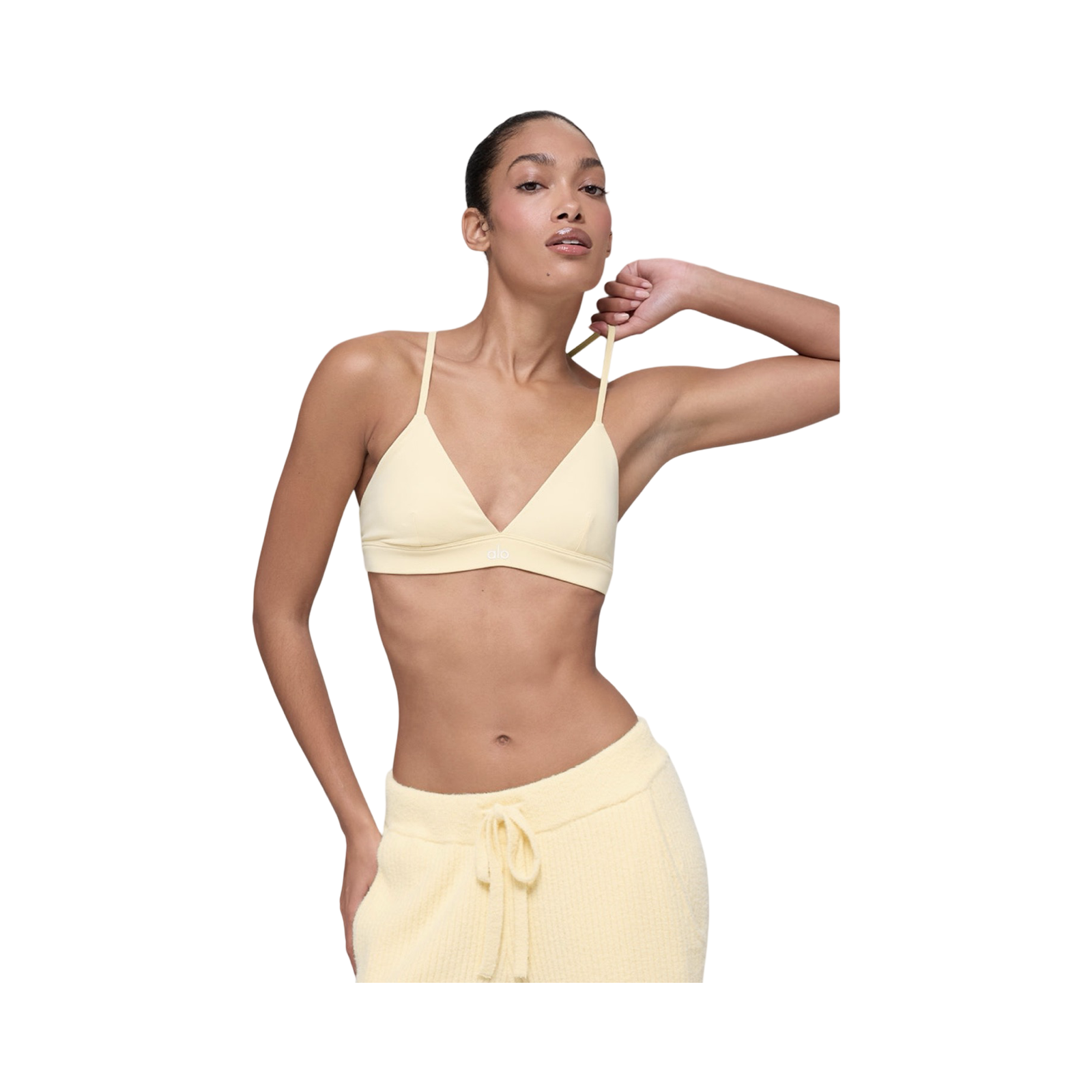 ALO SPLENDOR BRA CANDLELIGHT YELLOW / WHITE