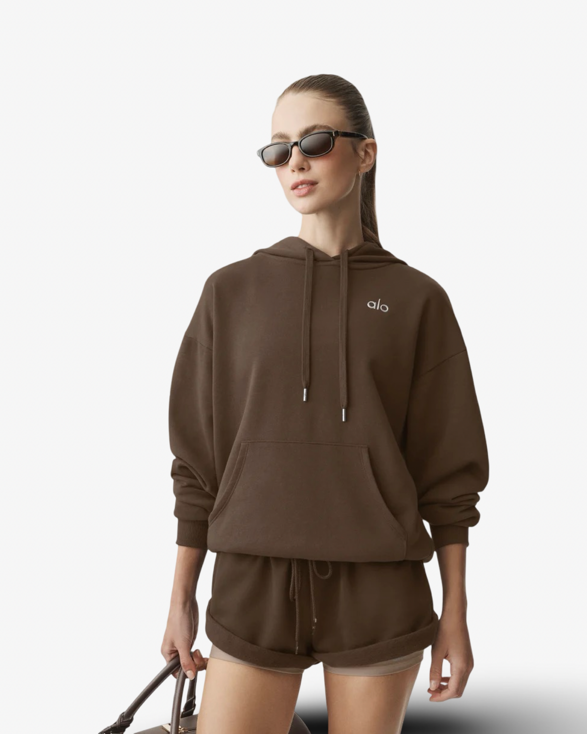 ALO ACCOLADE ESPRESSO HOODIE & STRAIGHT JOGGER TRACKSUIT