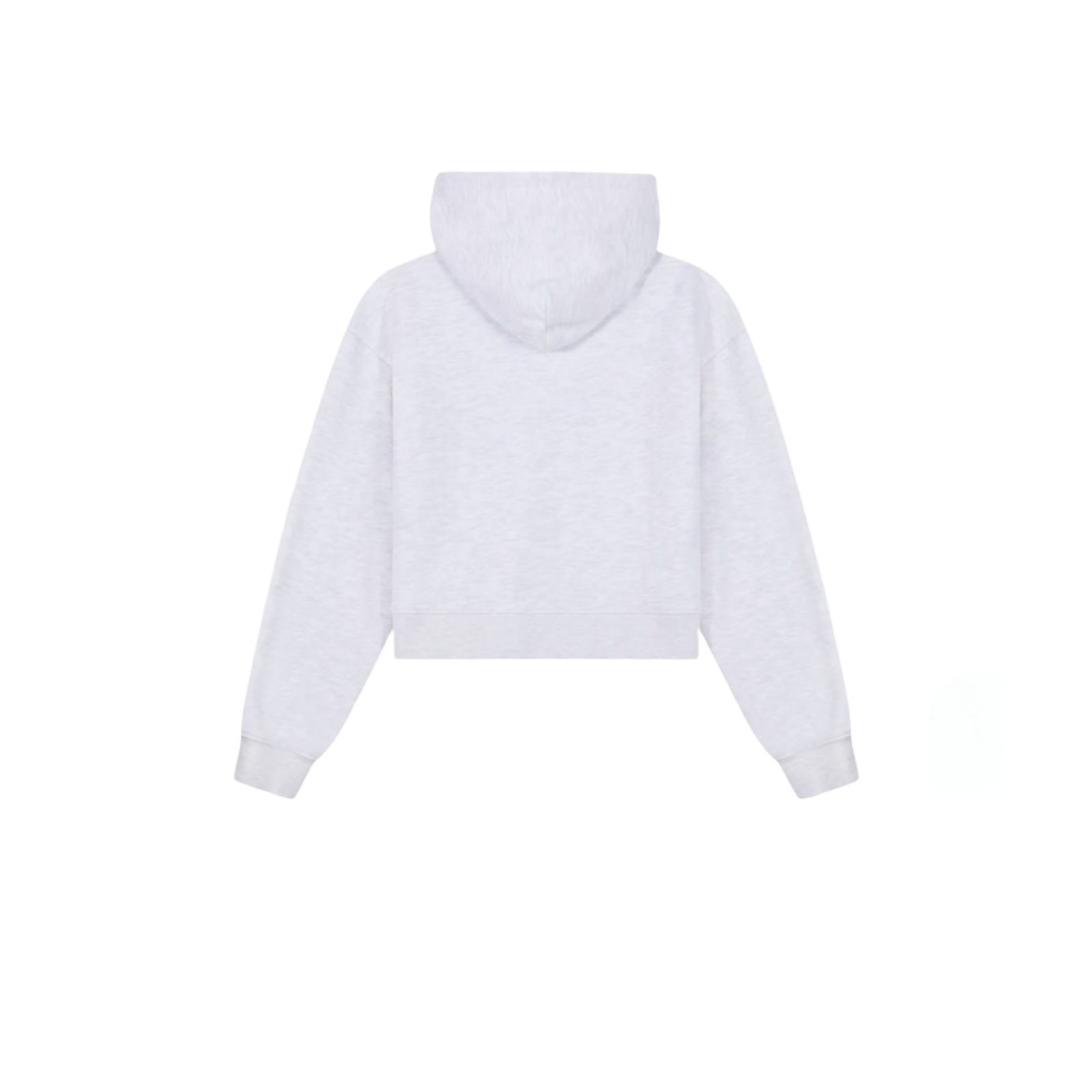 THE COUTURE CLUB CTRE APPLIQUE ZIP THROUGH HOODIE GREY MARL