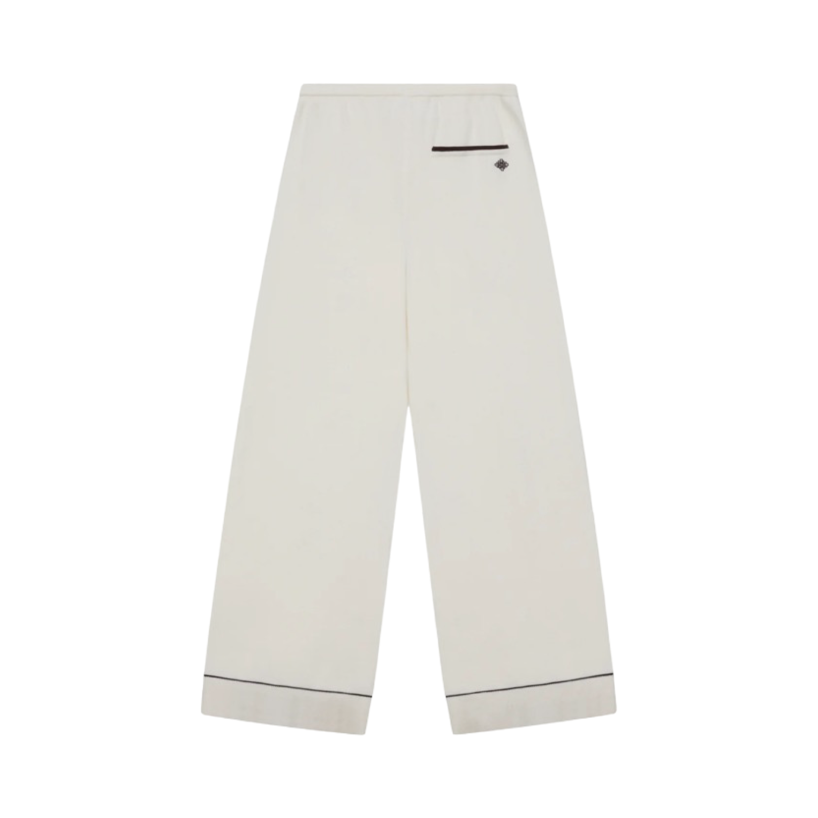 THE COUTURE CLUB KNITTED PANEL TROUSERS CREAM