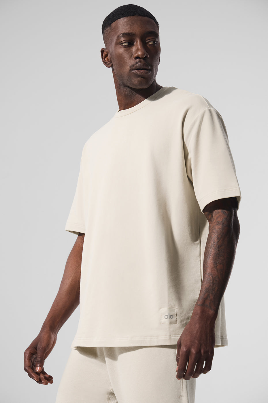 Alo Double Take Short Sleeve - Bone