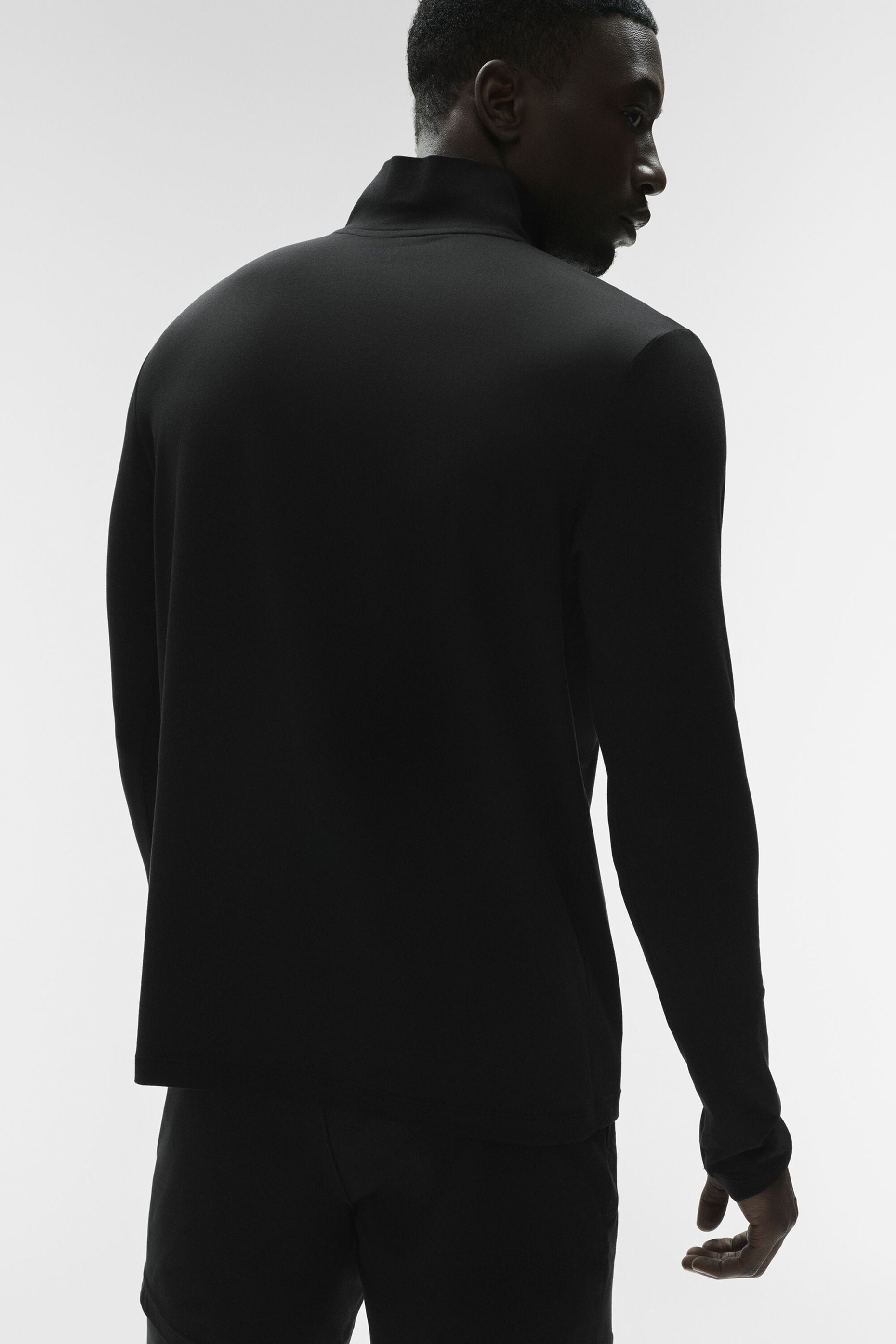 Alo Conquer 1/4 Zip Reform Long Sleeve - Black