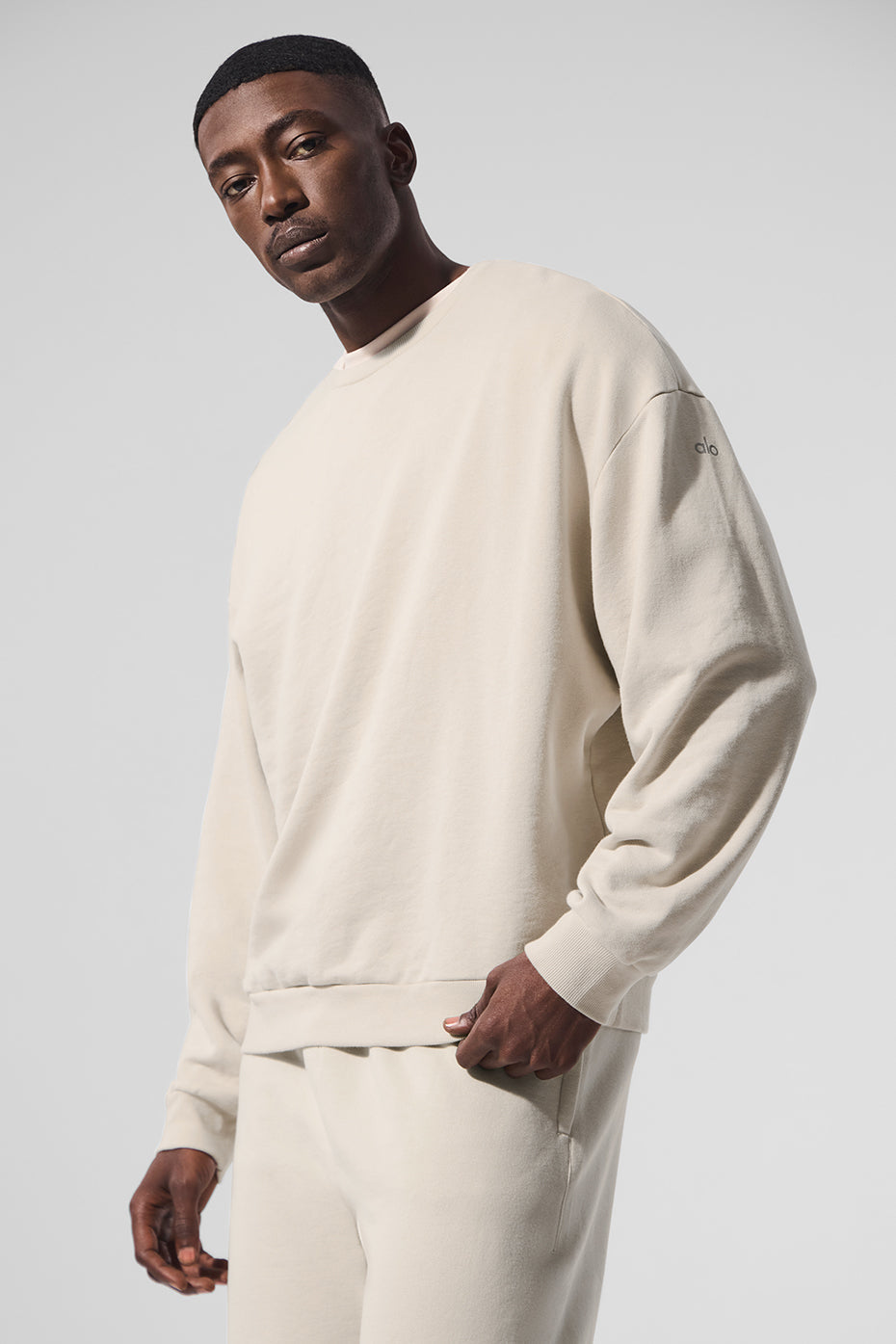 Alo Chill Crewneck Pullover - Bone