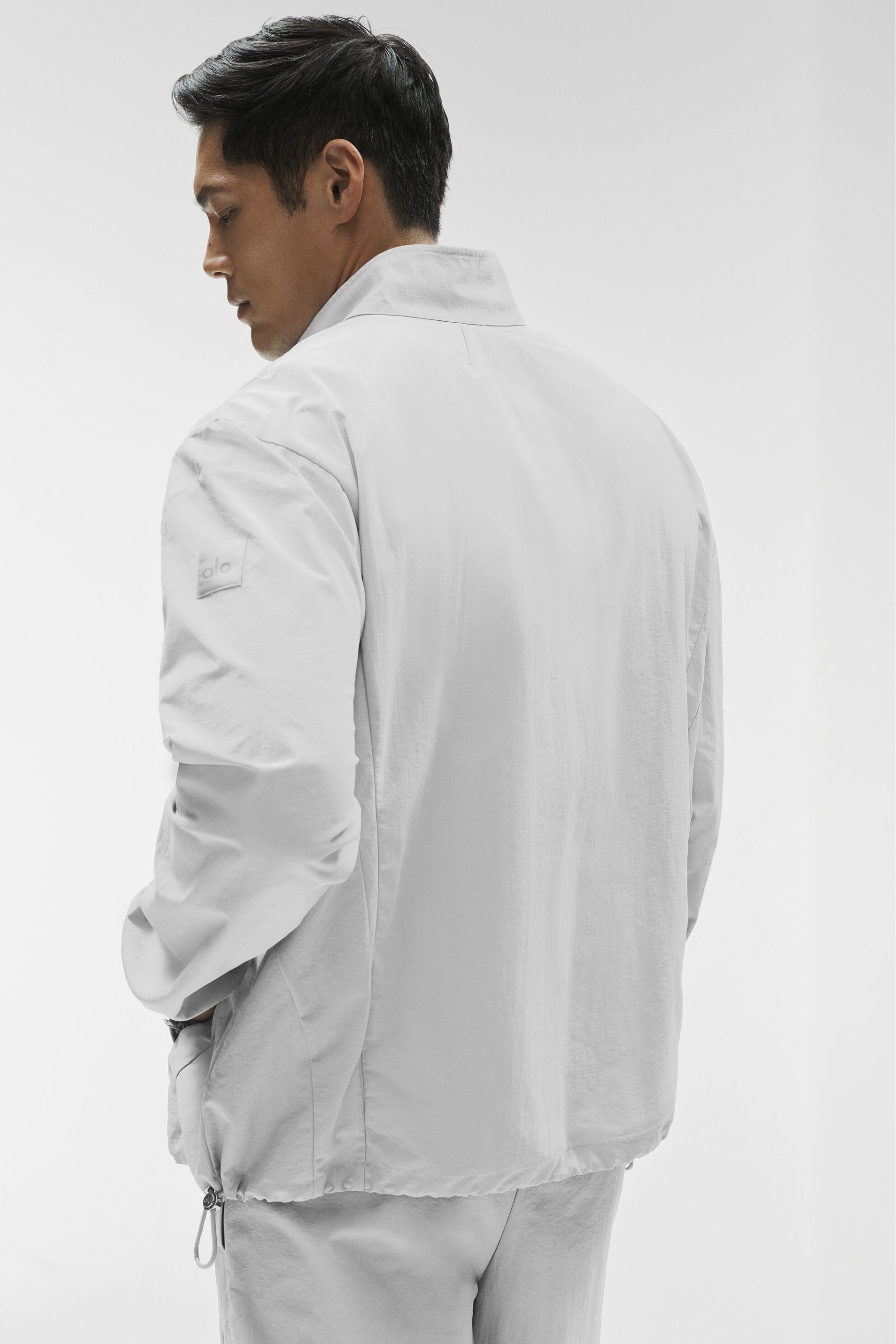 Alo Takeaway Track Full Zip Jacket - Titanium