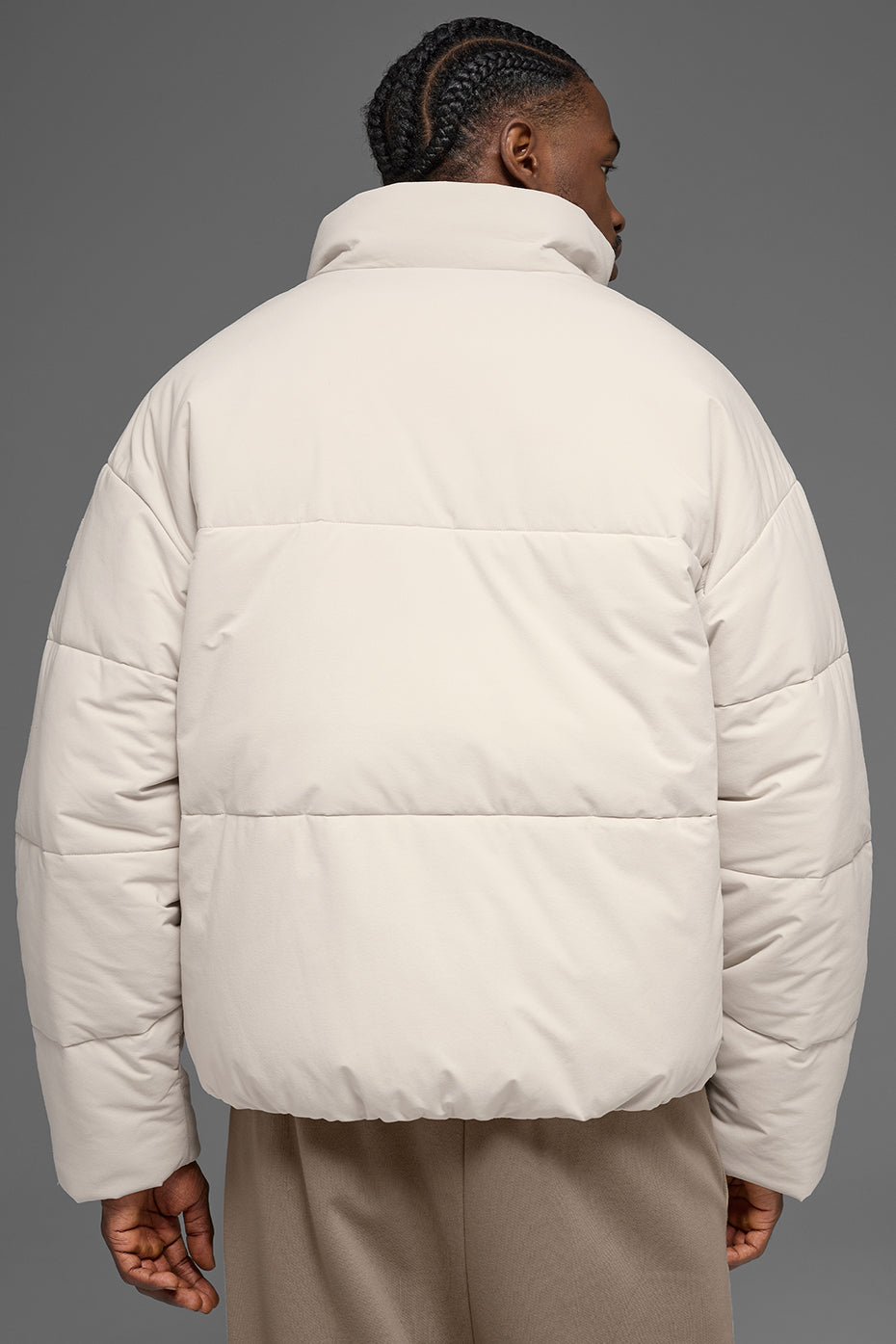 Alo Stretch Woven Street Puffer - Bone