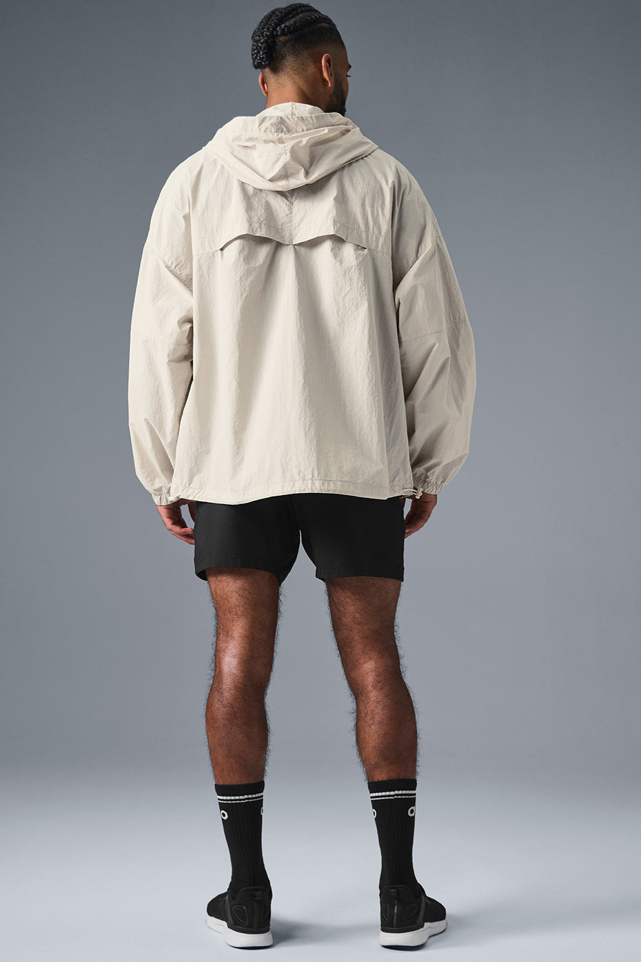 Alo Vantage Nylon Ripstop Track Jacket - Bone