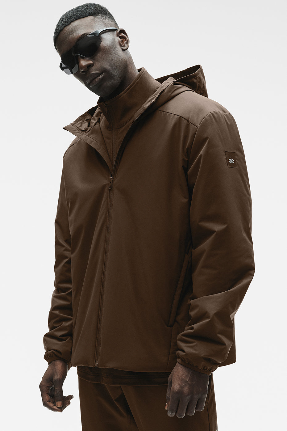 Alo Elemental Full Zip Jacket - Espresso