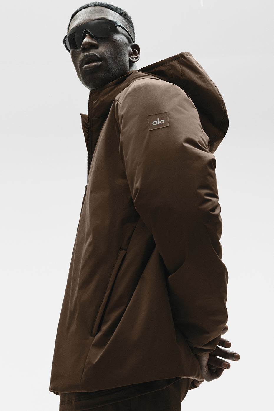 Alo Elemental Full Zip Jacket - Espresso