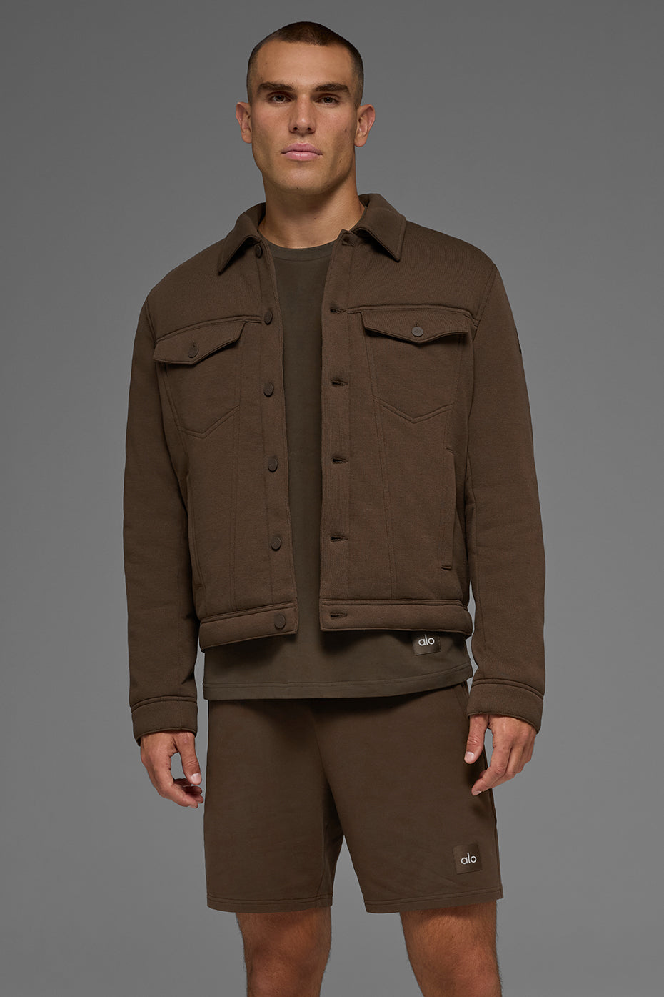 Alo Ease Trucker Jacket - Espresso